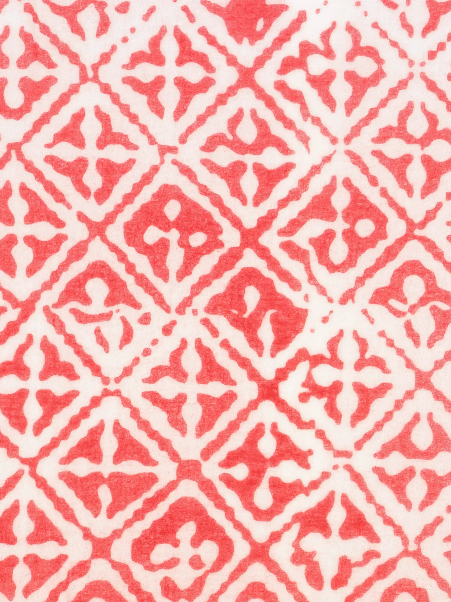 Gemusterter Schal 'Eyes of Marrakesh' aus Kaschmir - Artikel weitere Detailansicht 1 - Farbe: Rot