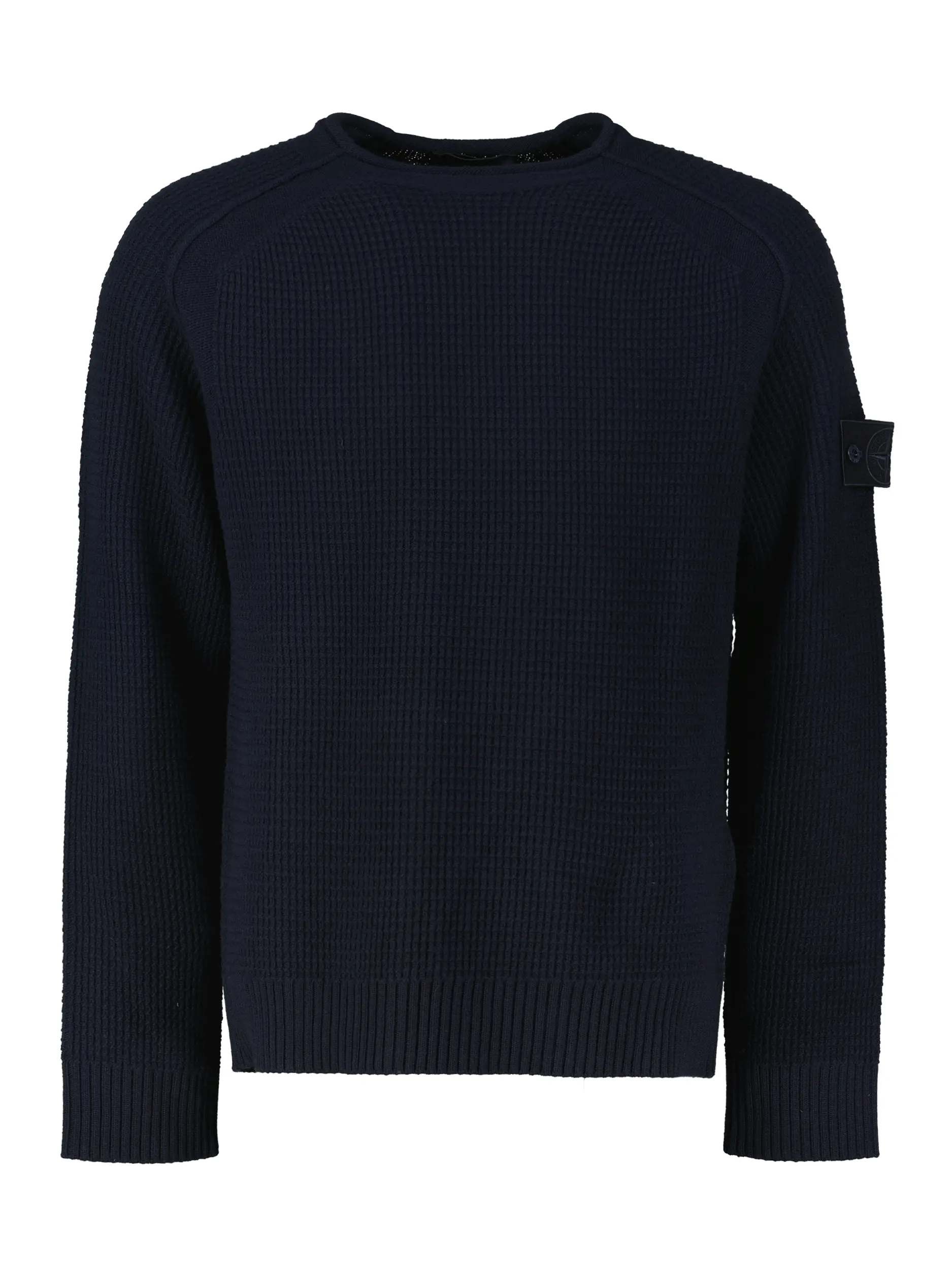 Ghost Piece Pullover aus Schurwolle langarm - Artikel Vorderseite - Farbe: Blau