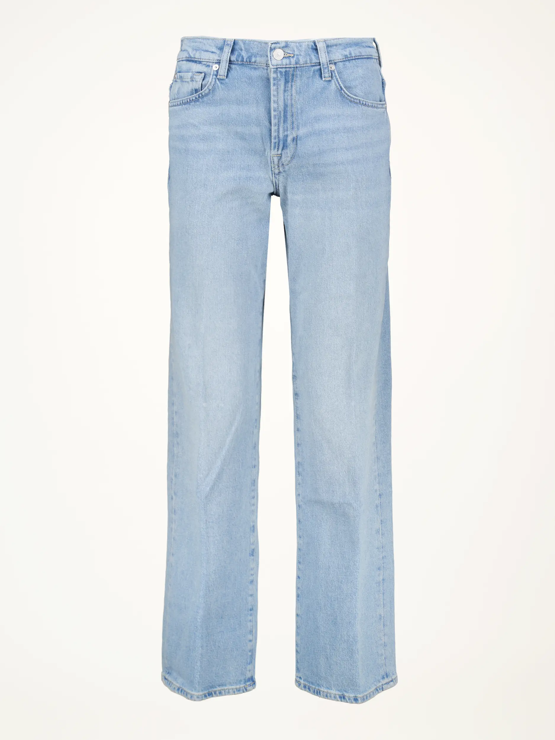 Mid Rise Straight Leg Jeans 'Stove Pipe' - Artikelansicht - Farbe: Blau