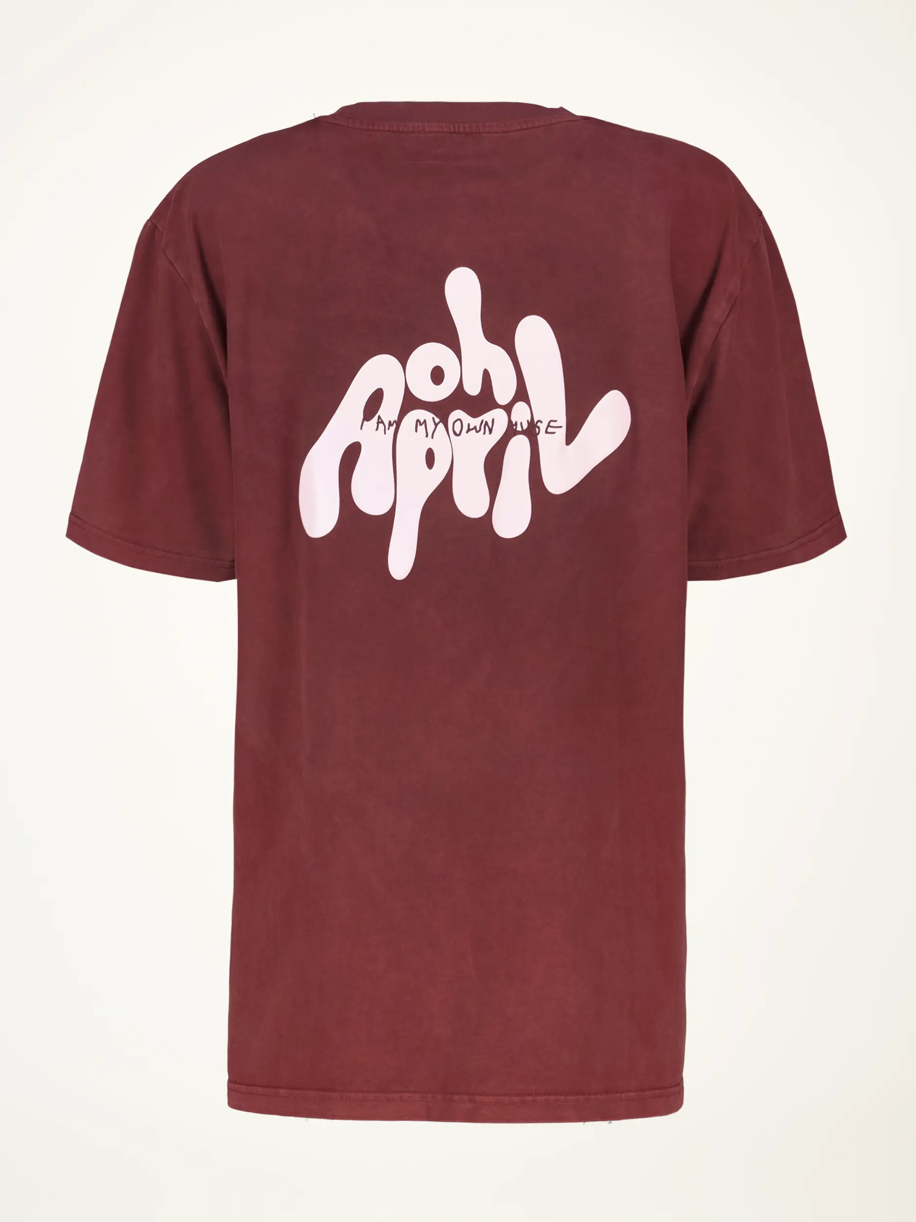 Oversized T-Shirt 'Muse' - Artikel Rückseite - Farbe: Rot