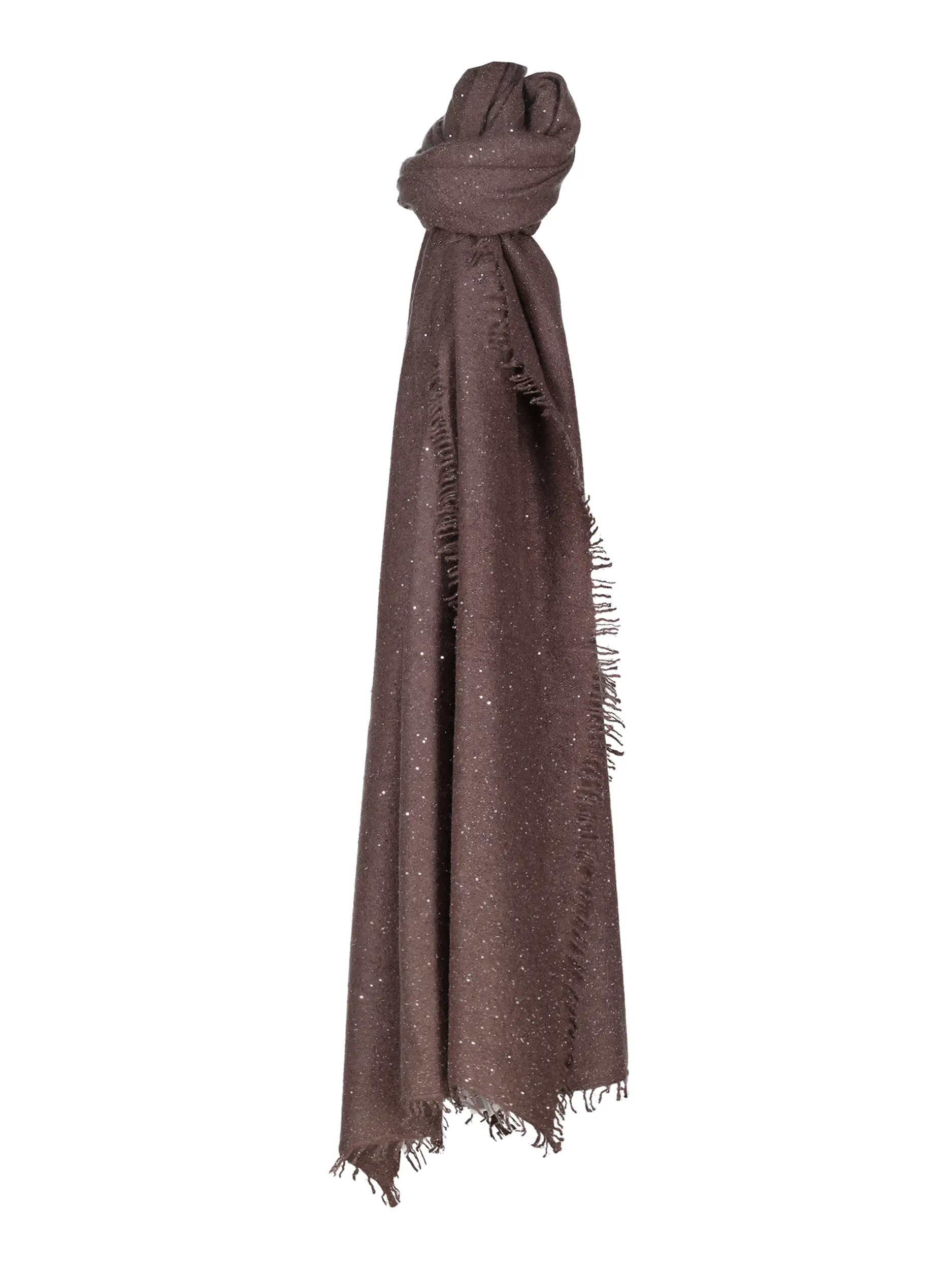 Schal mit Pailletten - Artikel Vorderseite - Farbe: Braun