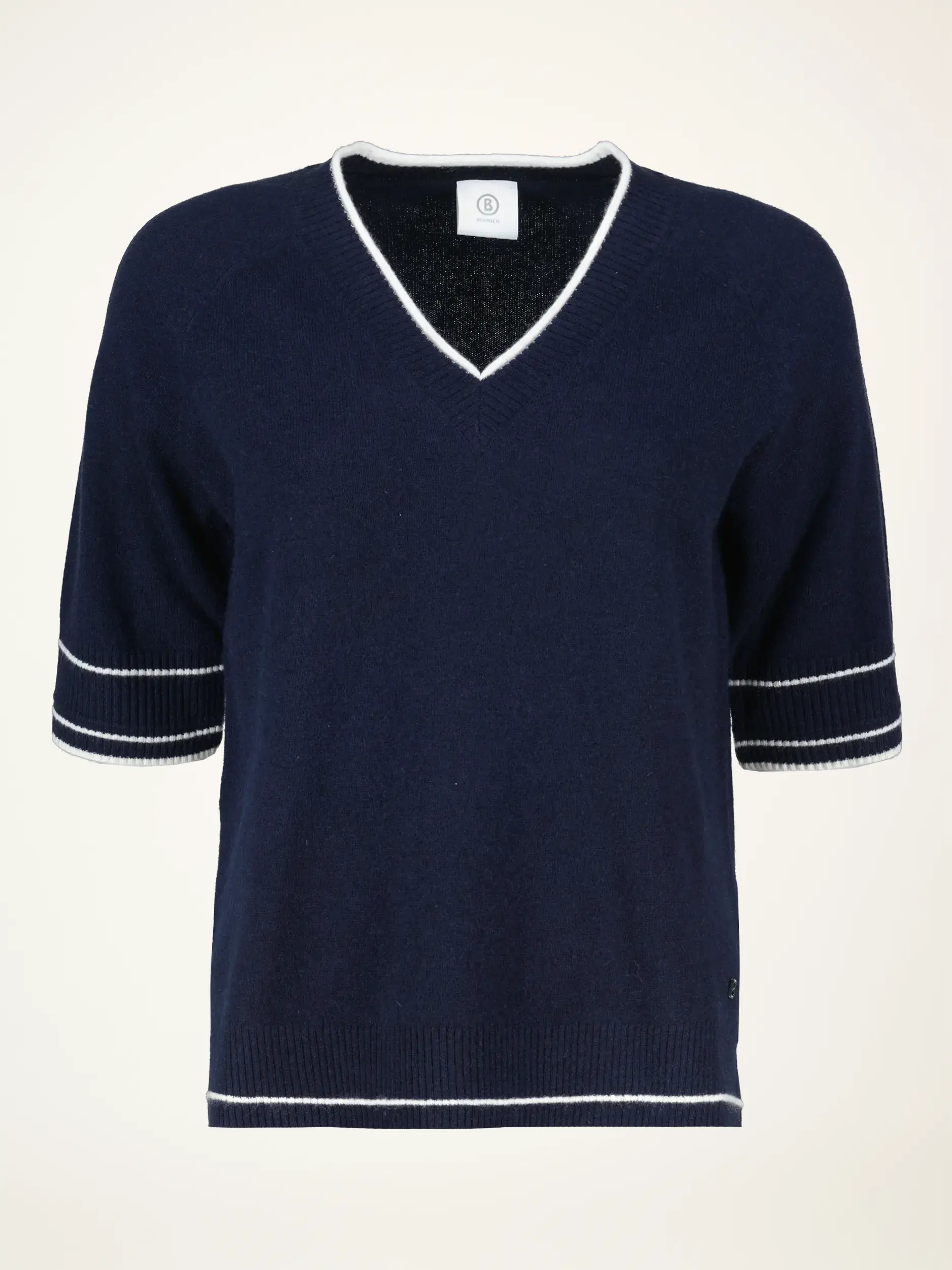 Pullover 'Chiri' aus Wolle 3/4-Arm - Artikelansicht - Farbe: Blau