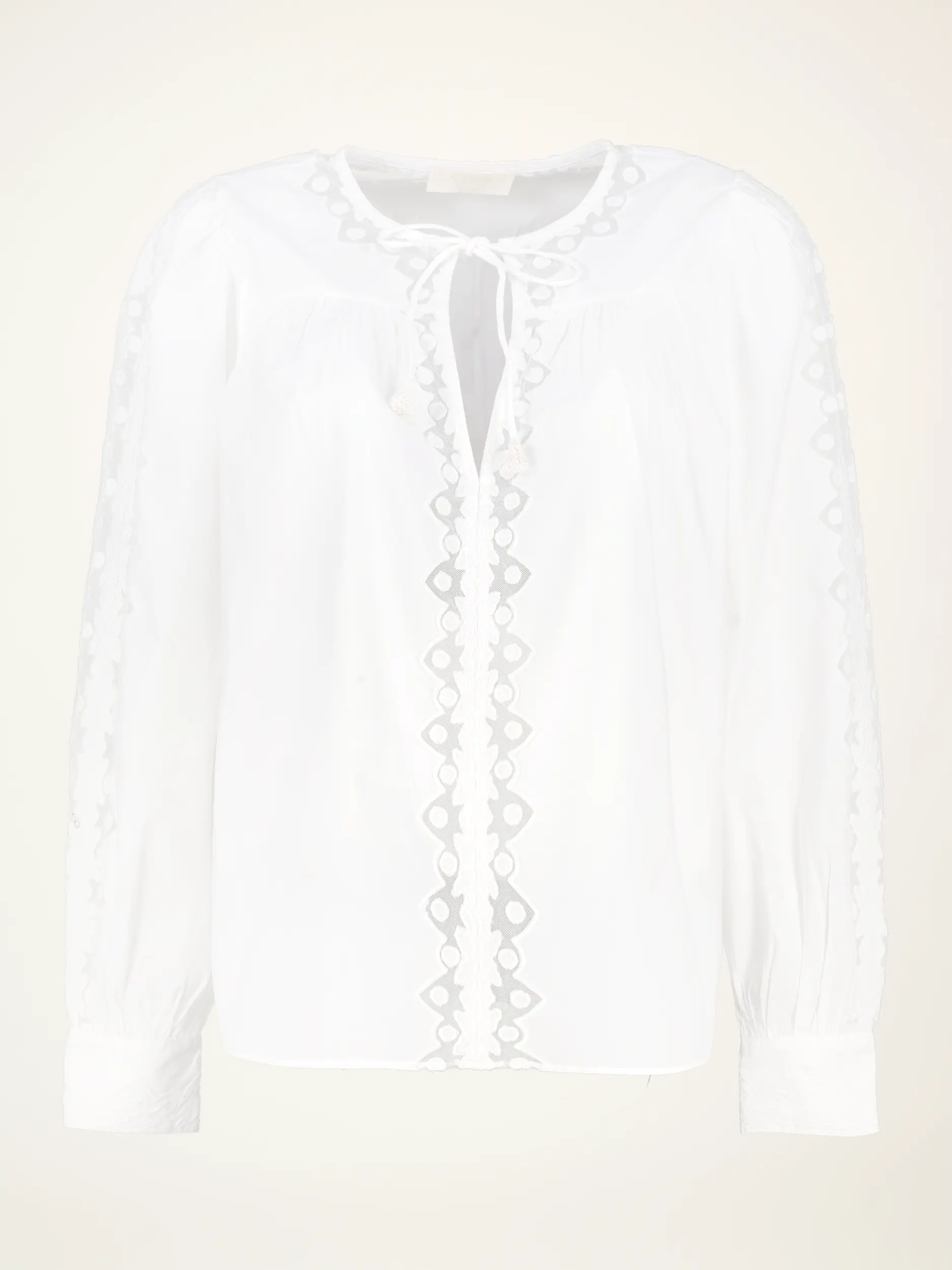 Baumwollbluse 'Kady' mit Stickerei langarm - Artikelansicht