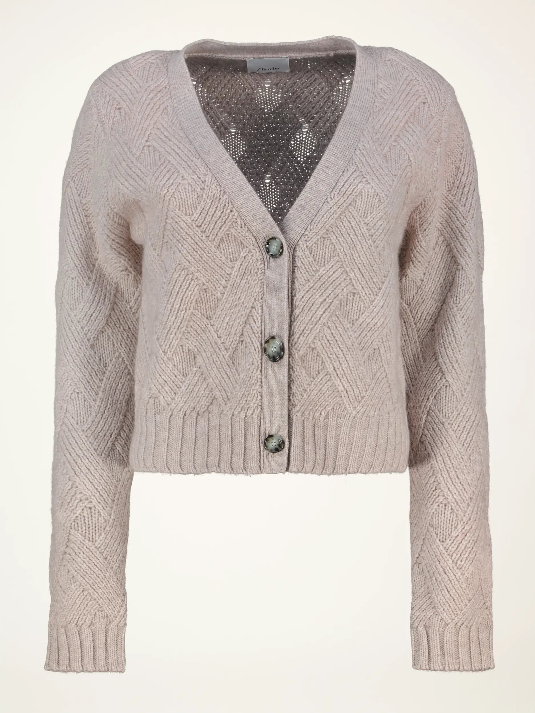 Strickjacke aus Wolle - Artikelansicht - Farbe: Braun Strickjacke aus Wolle - Artikelansicht - Farbe: Braun