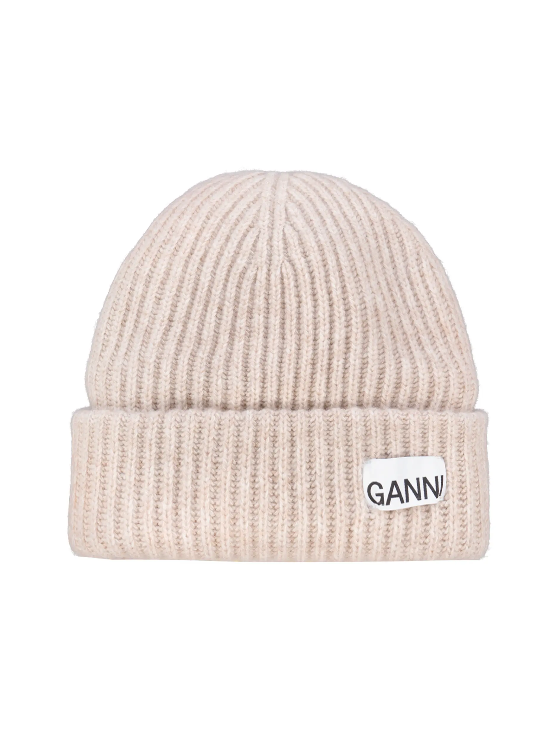 Mütze mit Logo-Patch - Artikel Vorderseite - Farbe: Beige