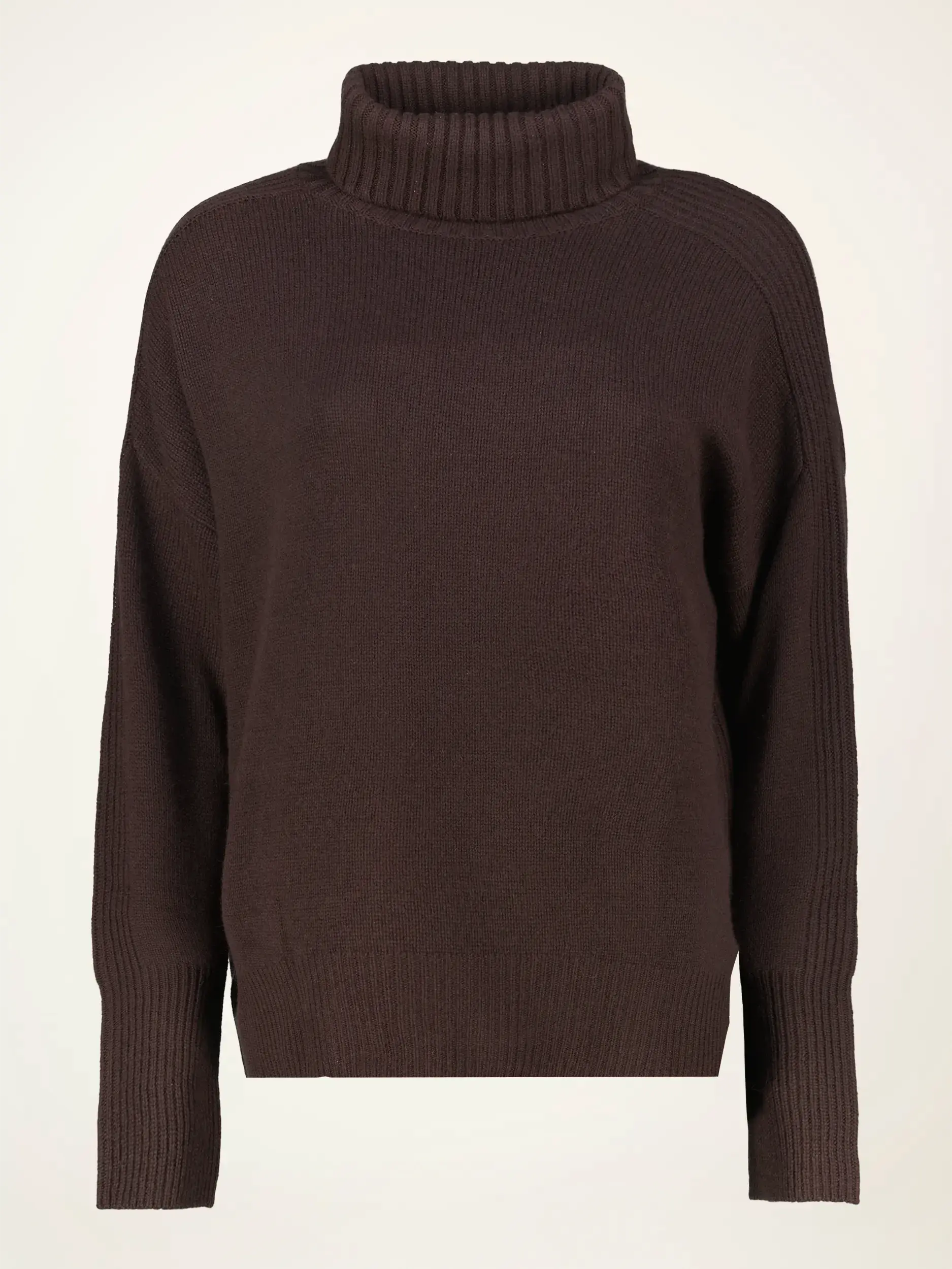 Rollkragenpullover aus Kaschmir langarm - Artikelansicht - Farbe: Braun