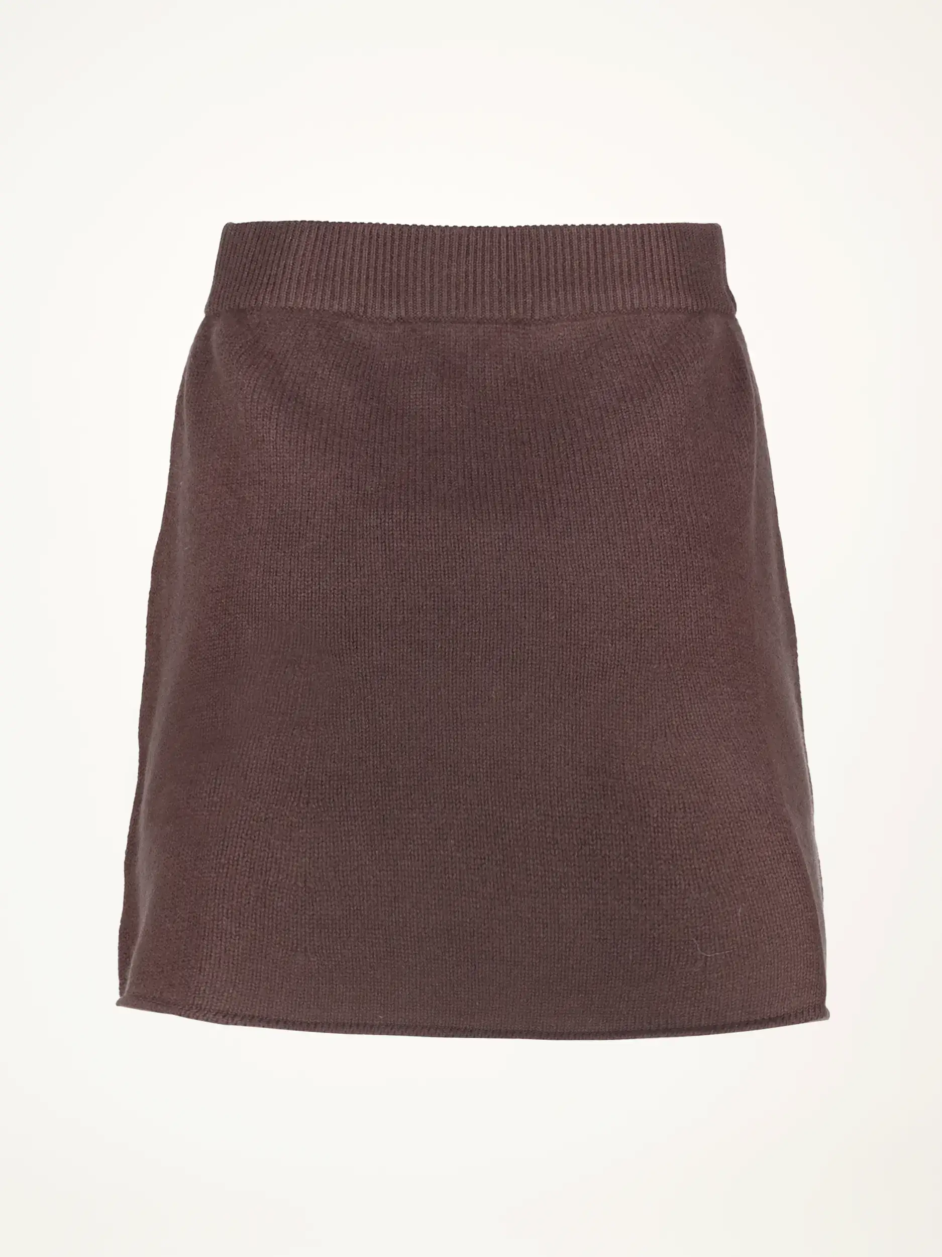 Mini Strickrock Studio 'Laura' aus Kaschmir - Artikel Rückseite - Farbe: Braun