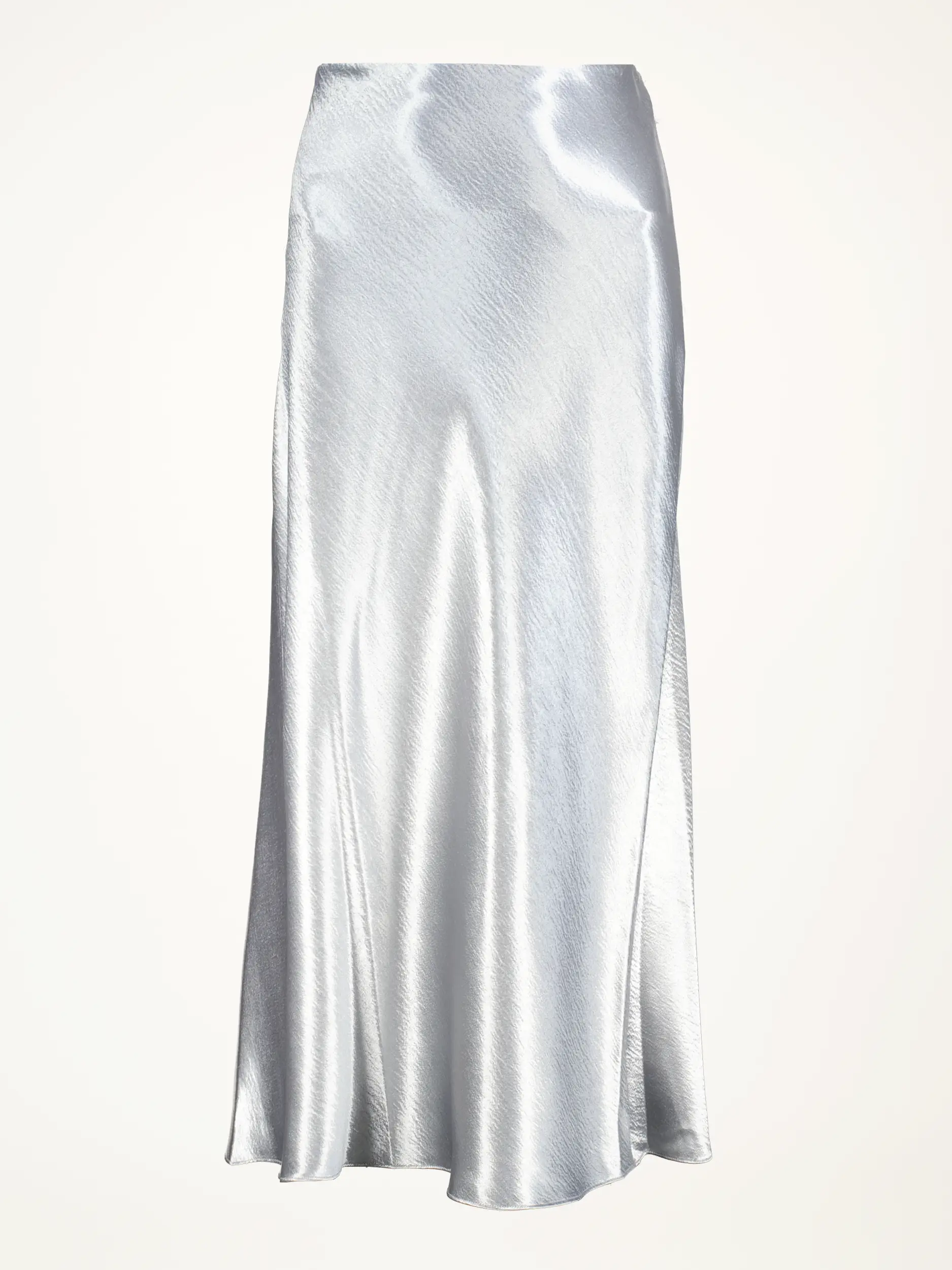 Midi Satinrock - Artikelansicht - Farbe: Grau