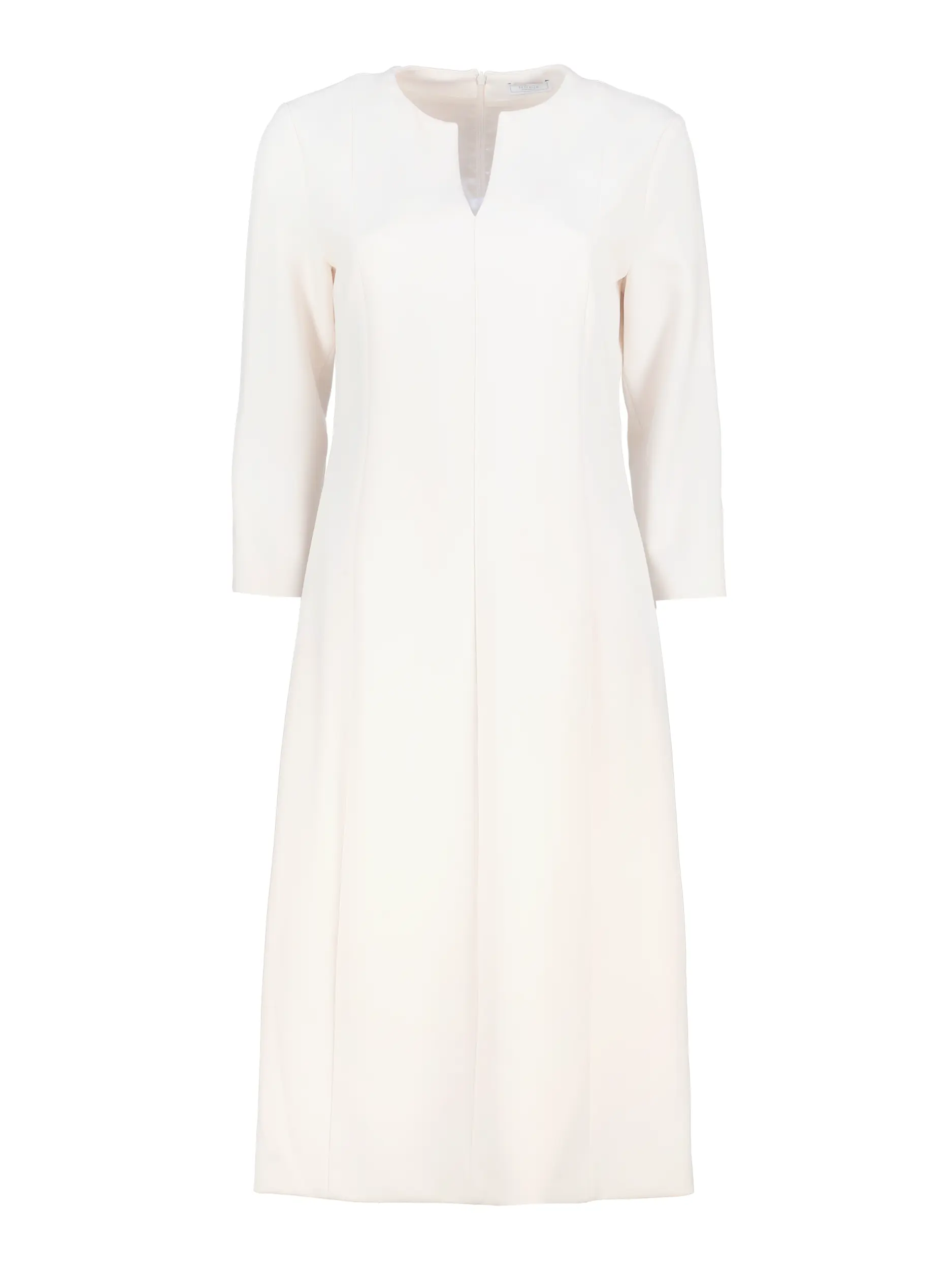 Midikleid langarm - Artikel Vorderseite - Farbe: Beige
