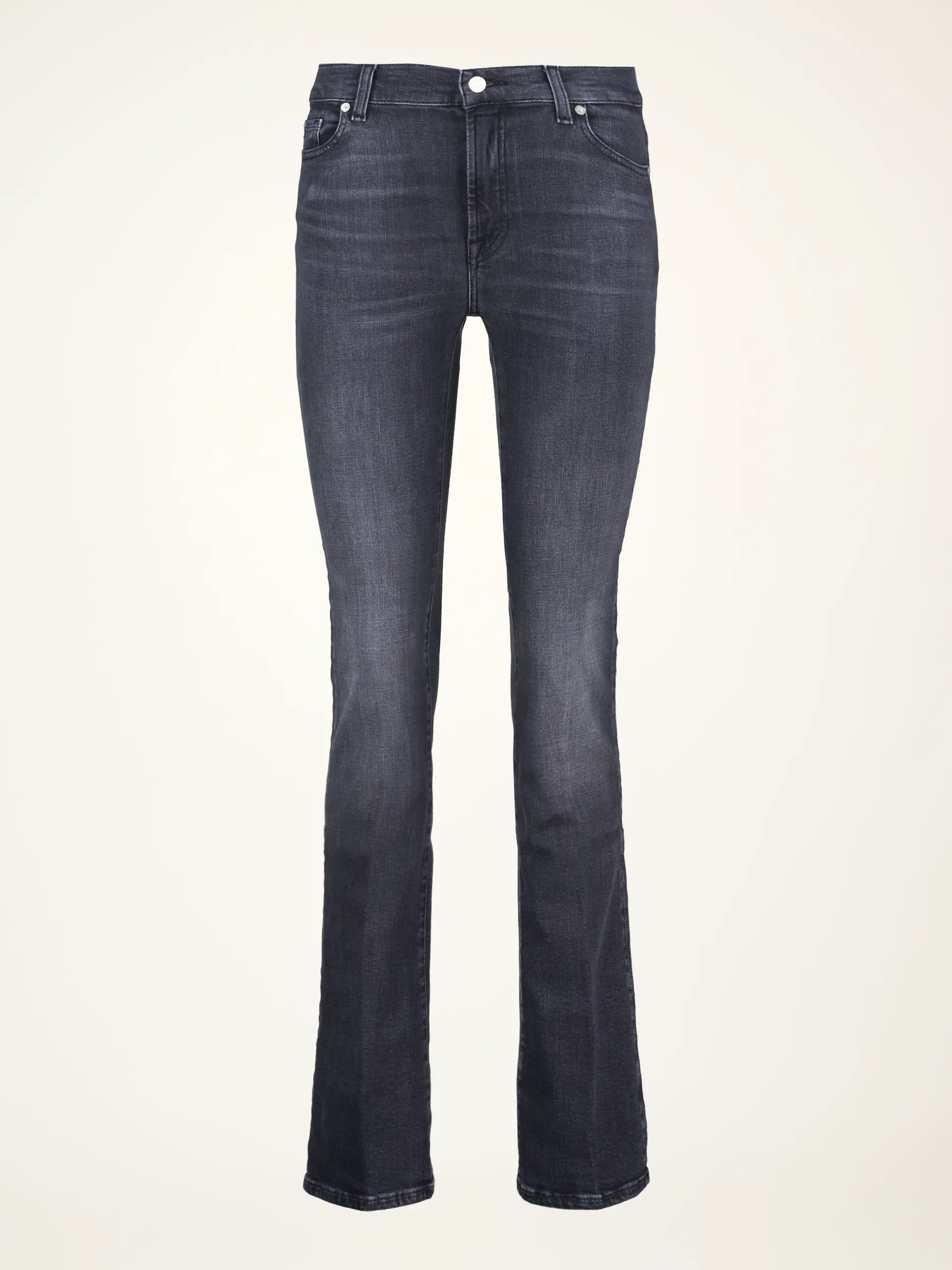 Mid Rise Bootcut Jeans - Artikelansicht - Farbe: Grau