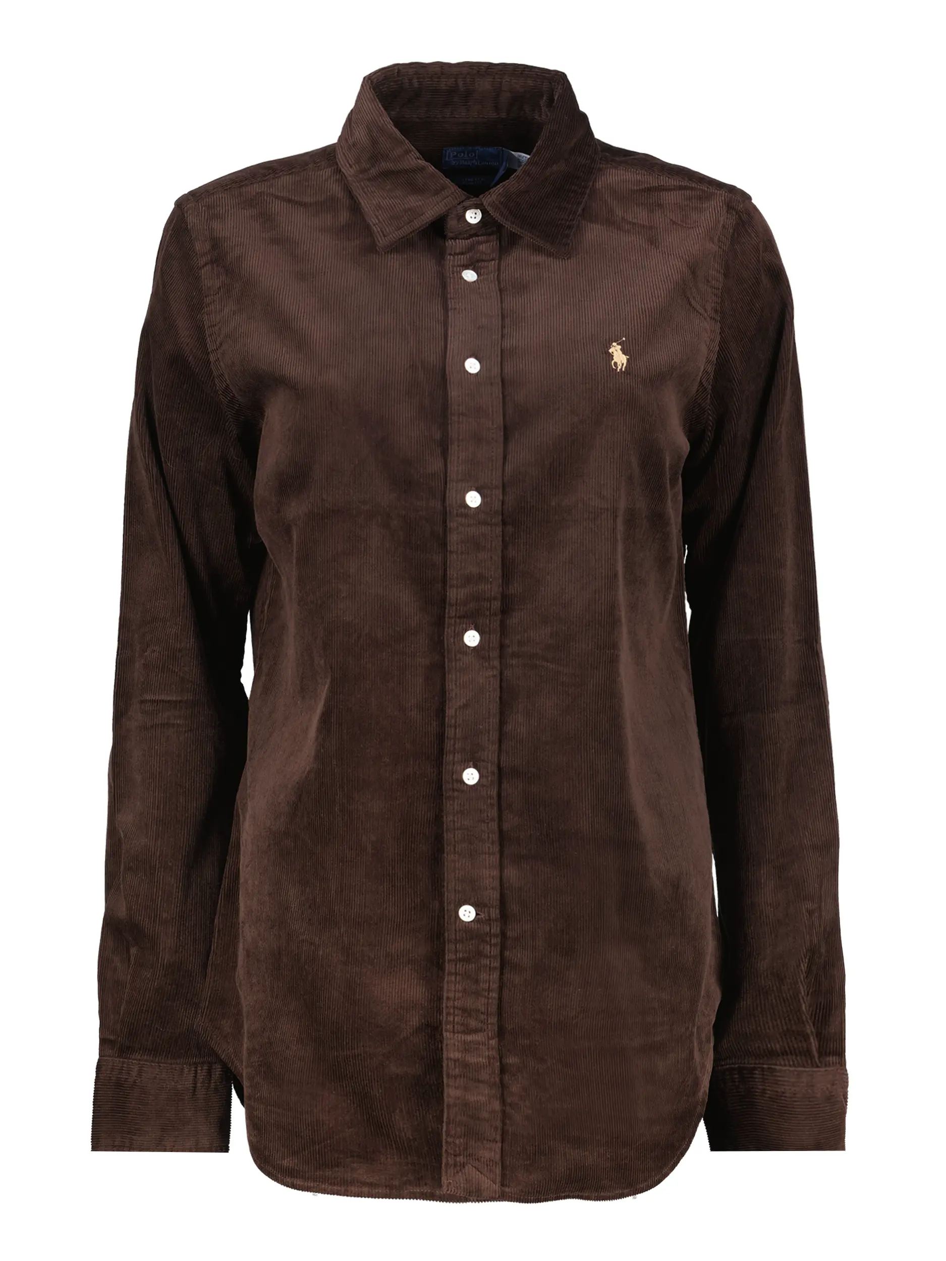 Cordbluse langarm - Artikel Vorderseite - Farbe: Braun