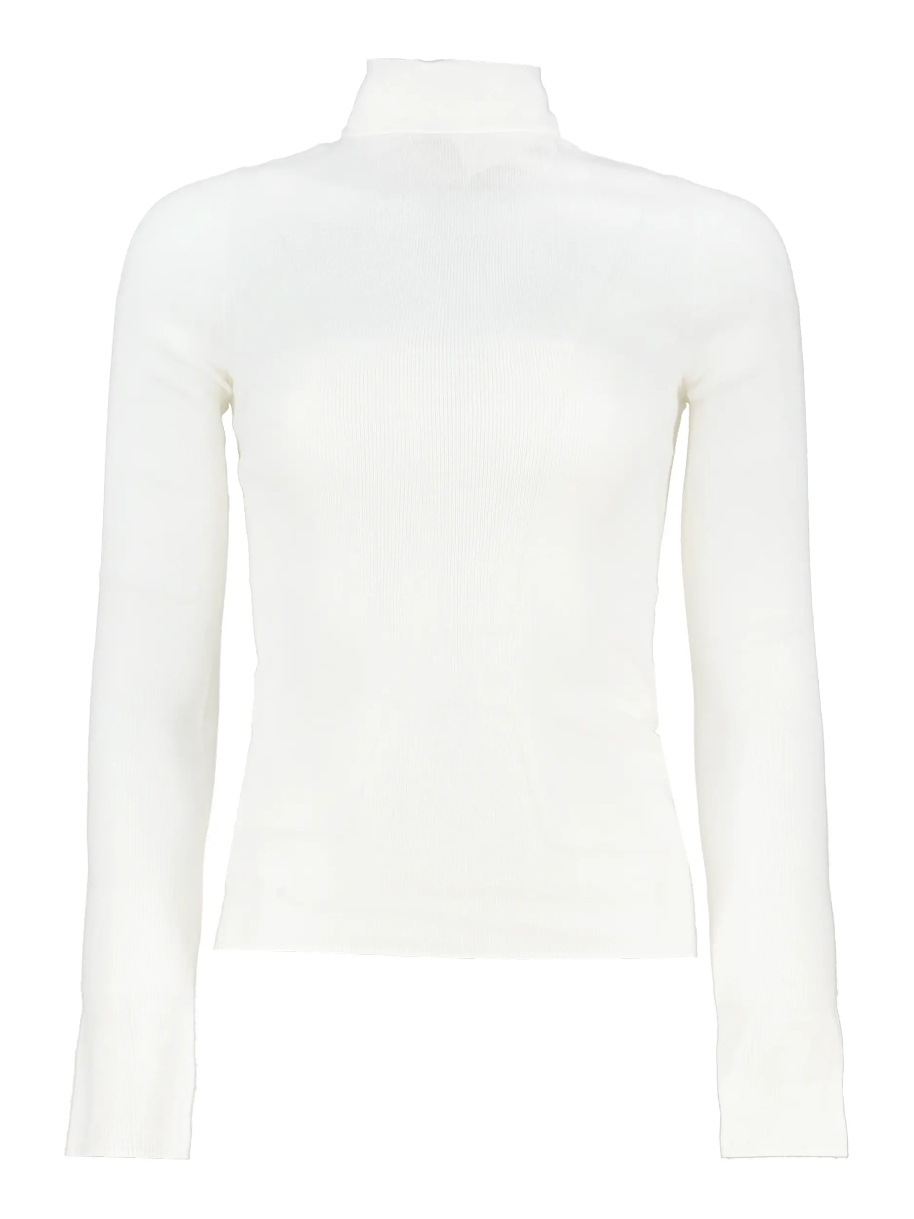 Langarmshirt mit Rollkragen aus Schurwolle - Artikel Vorderseite - Farbe: Creme