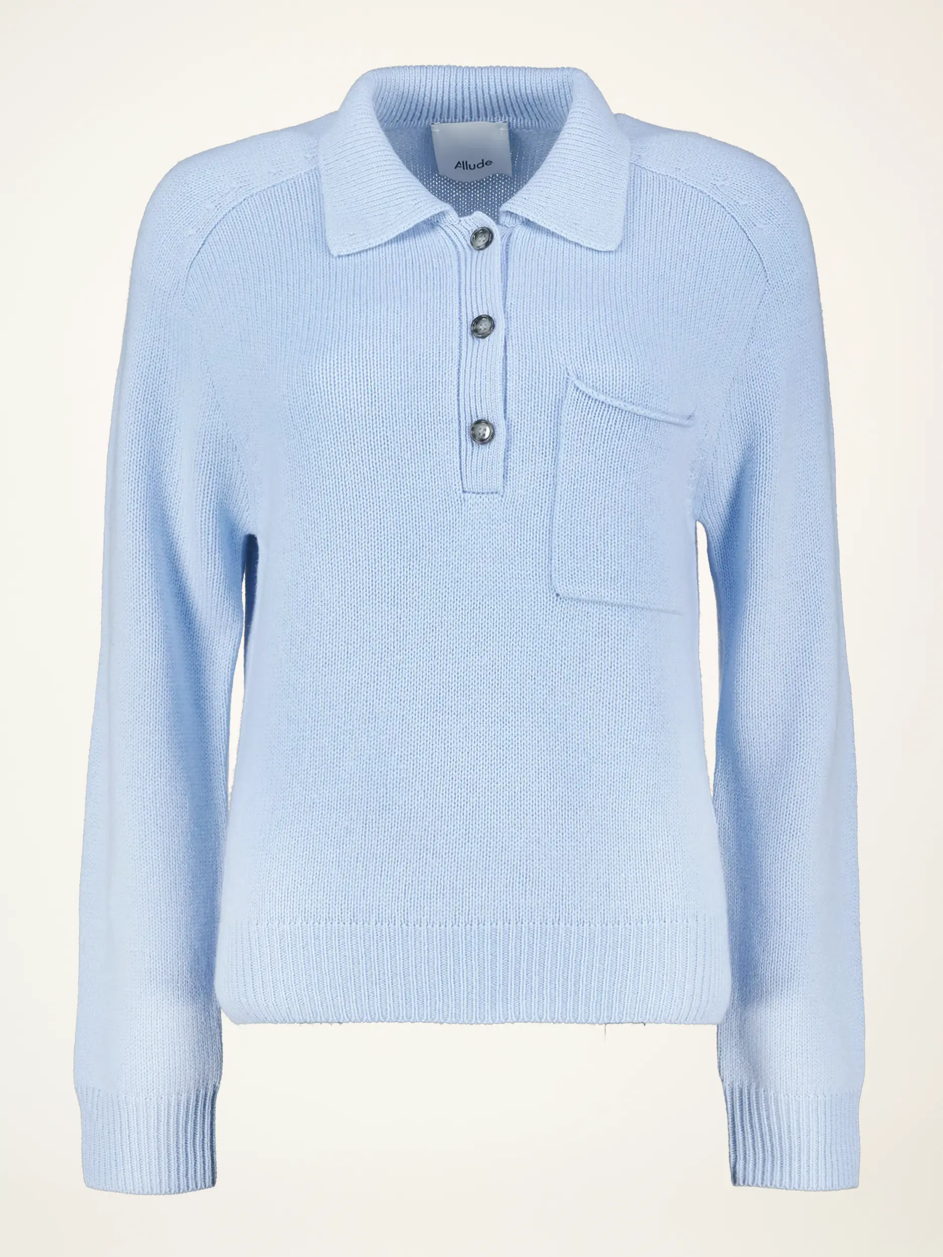 Pullover aus Wolle langarm - Artikelansicht - Farbe: Blau