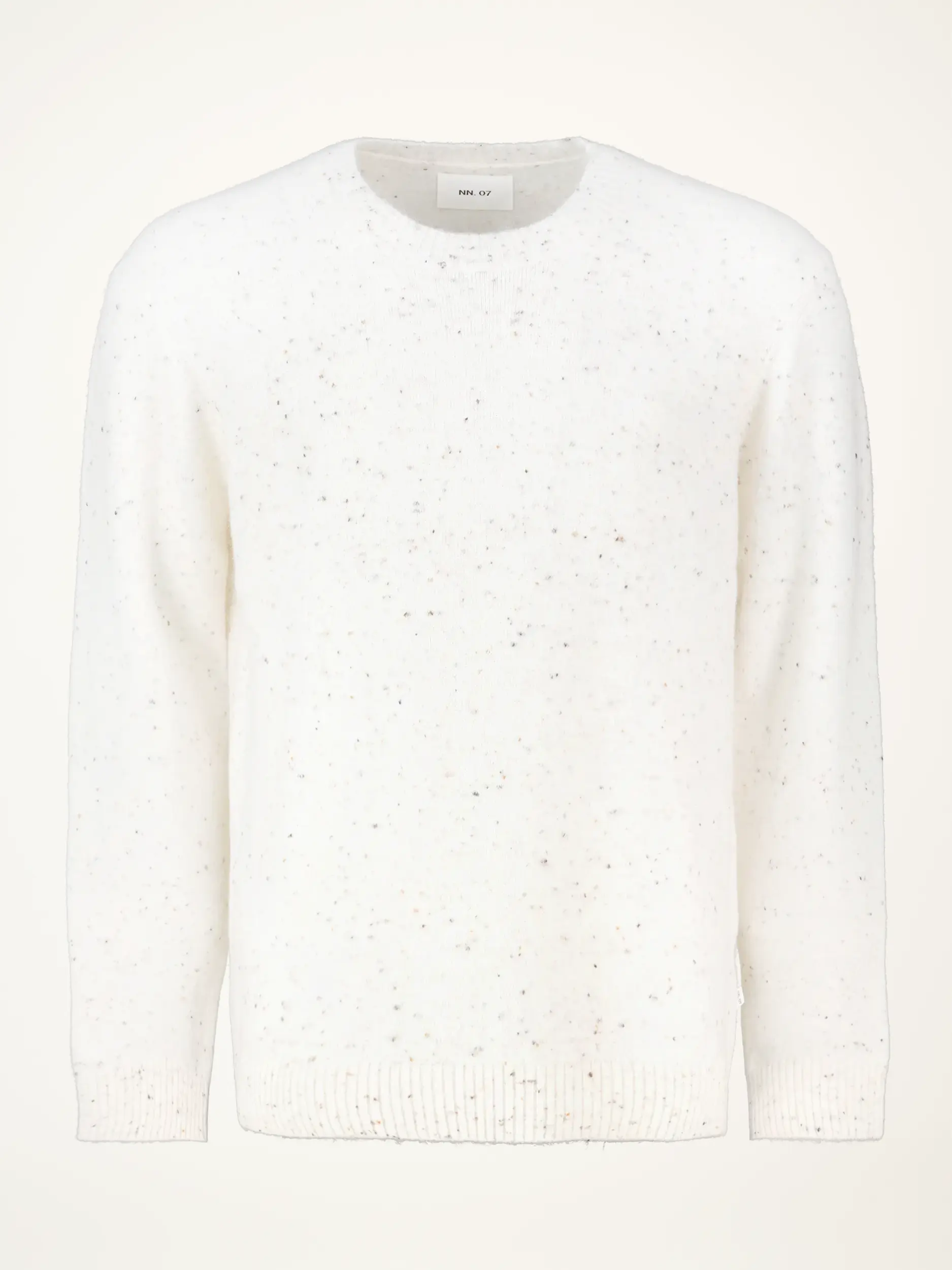 Gepunkteter Pullover 'Lee' aus Woll-Mix langarm - Artikelansicht - Farbe: Creme