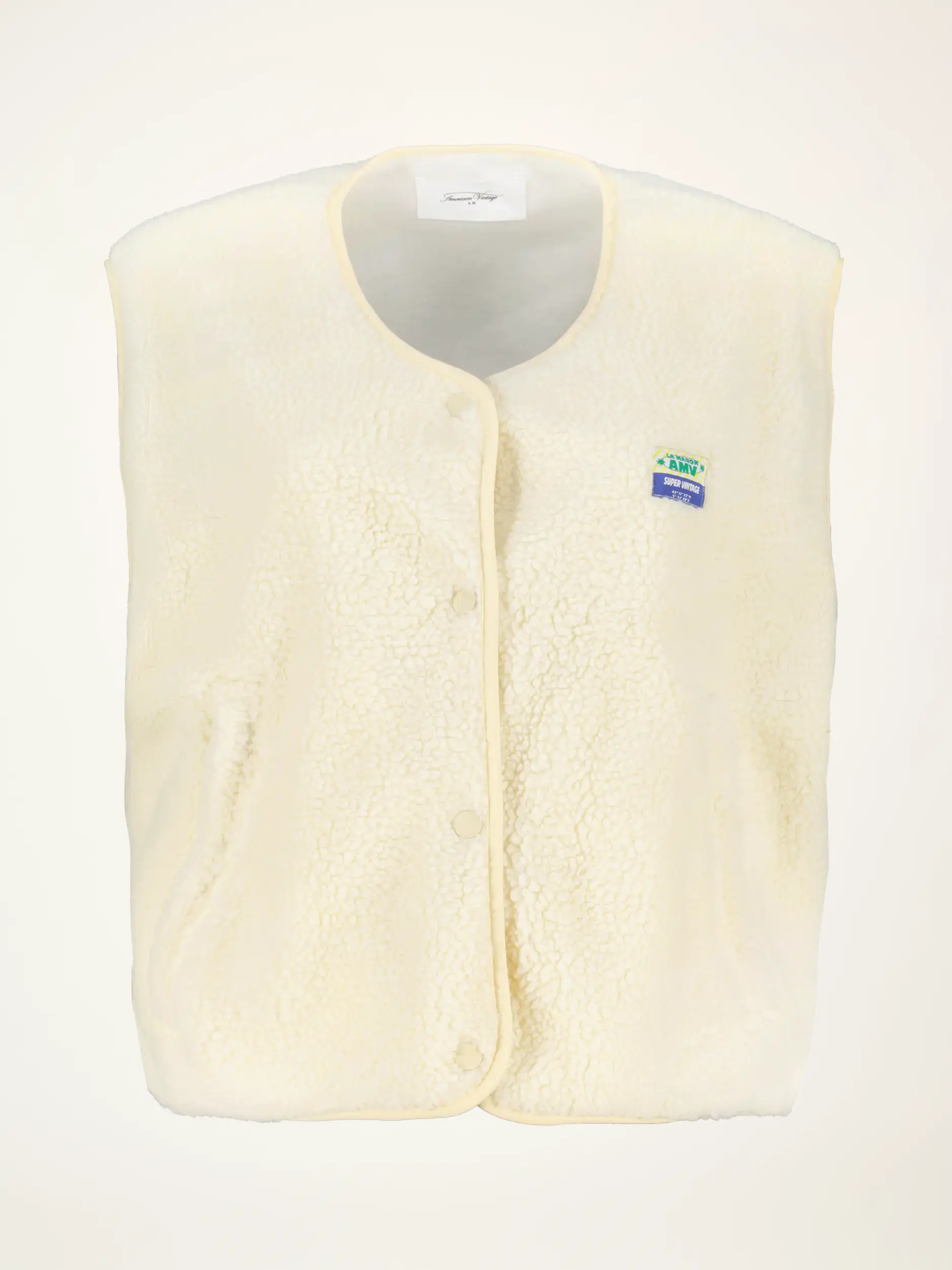 Oversized Weste - Artikelansicht - Farbe: Creme Oversized Weste - Artikelansicht - Farbe: Creme
