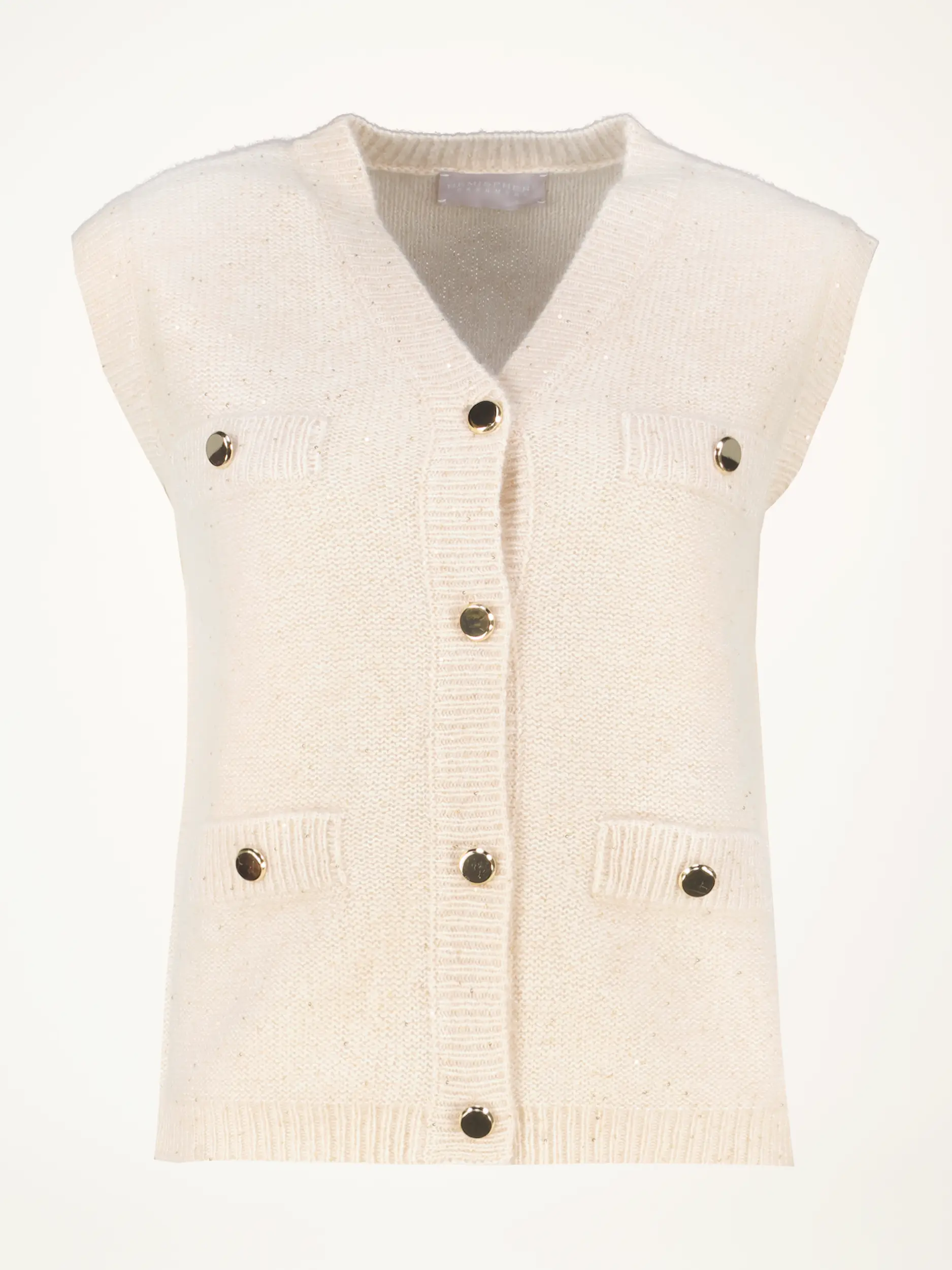 Weste aus Kaschmir - Artikelansicht - Farbe: Beige