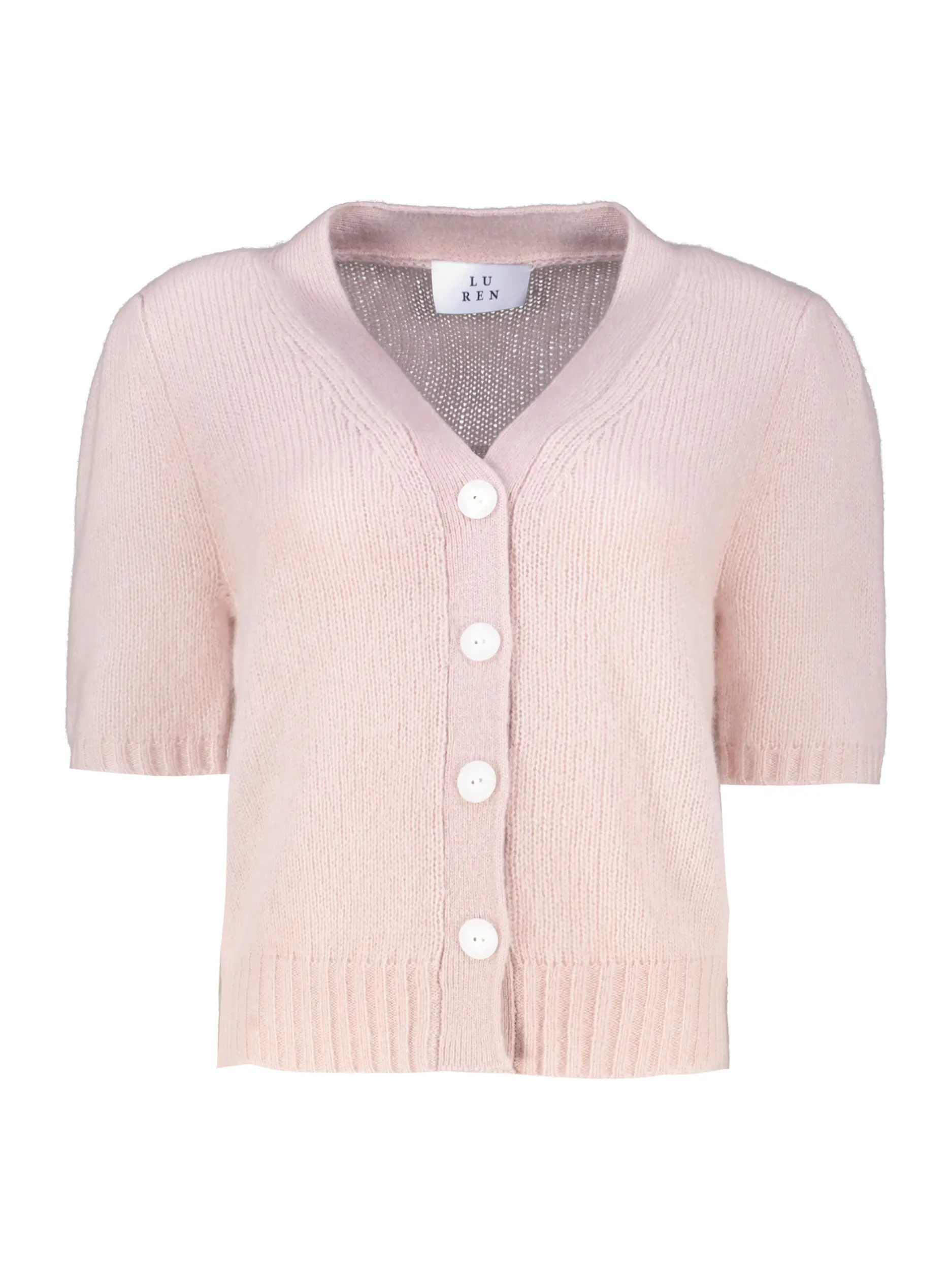 Strickjacke 'Shiso' aus Kaschmir Seide Mix - Artikel Vorderseite - Farbe: Rosa&Pink