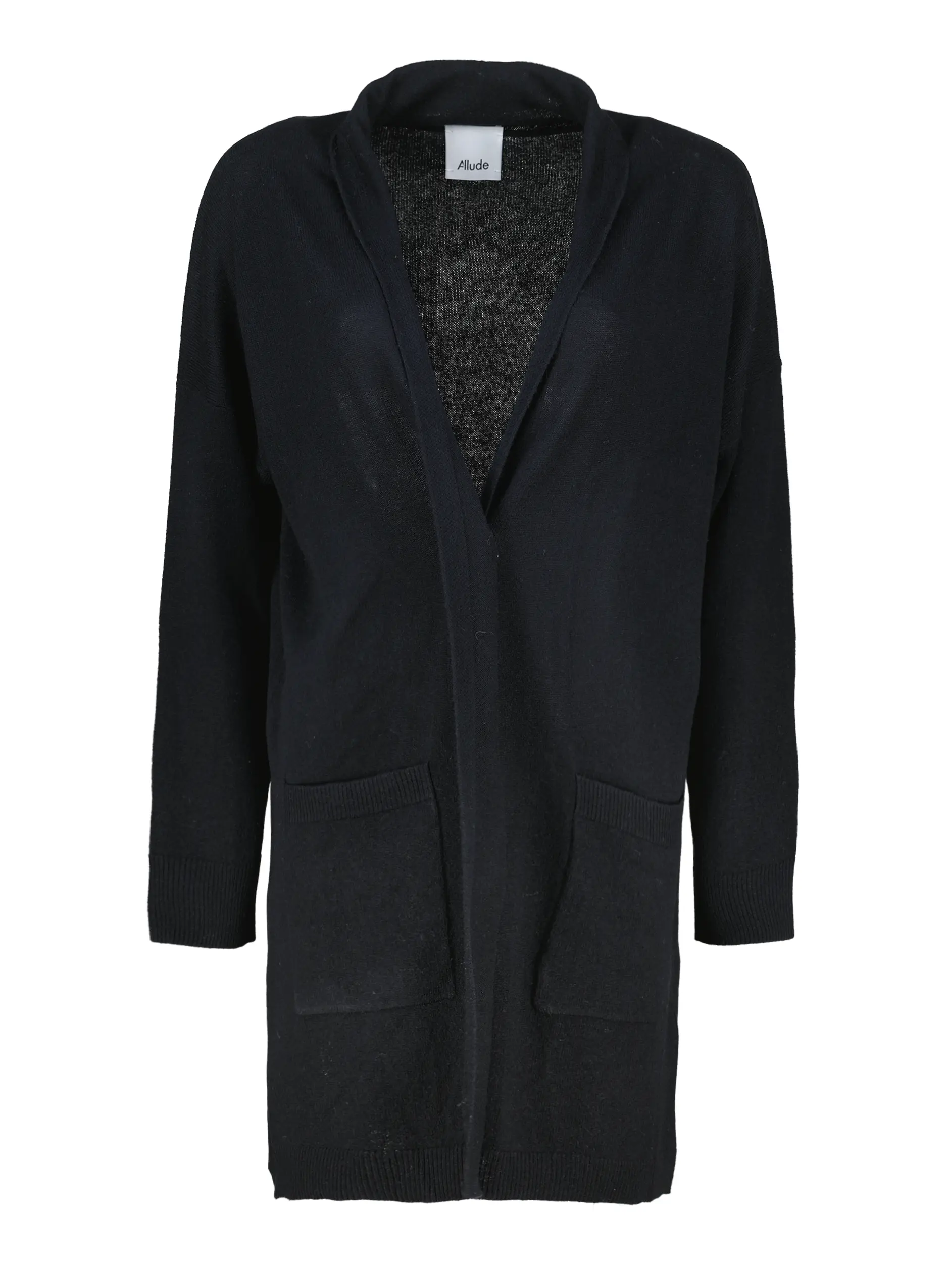 Strickjacke aus Wolle - Artikel Vorderseite - Farbe: Schwarz