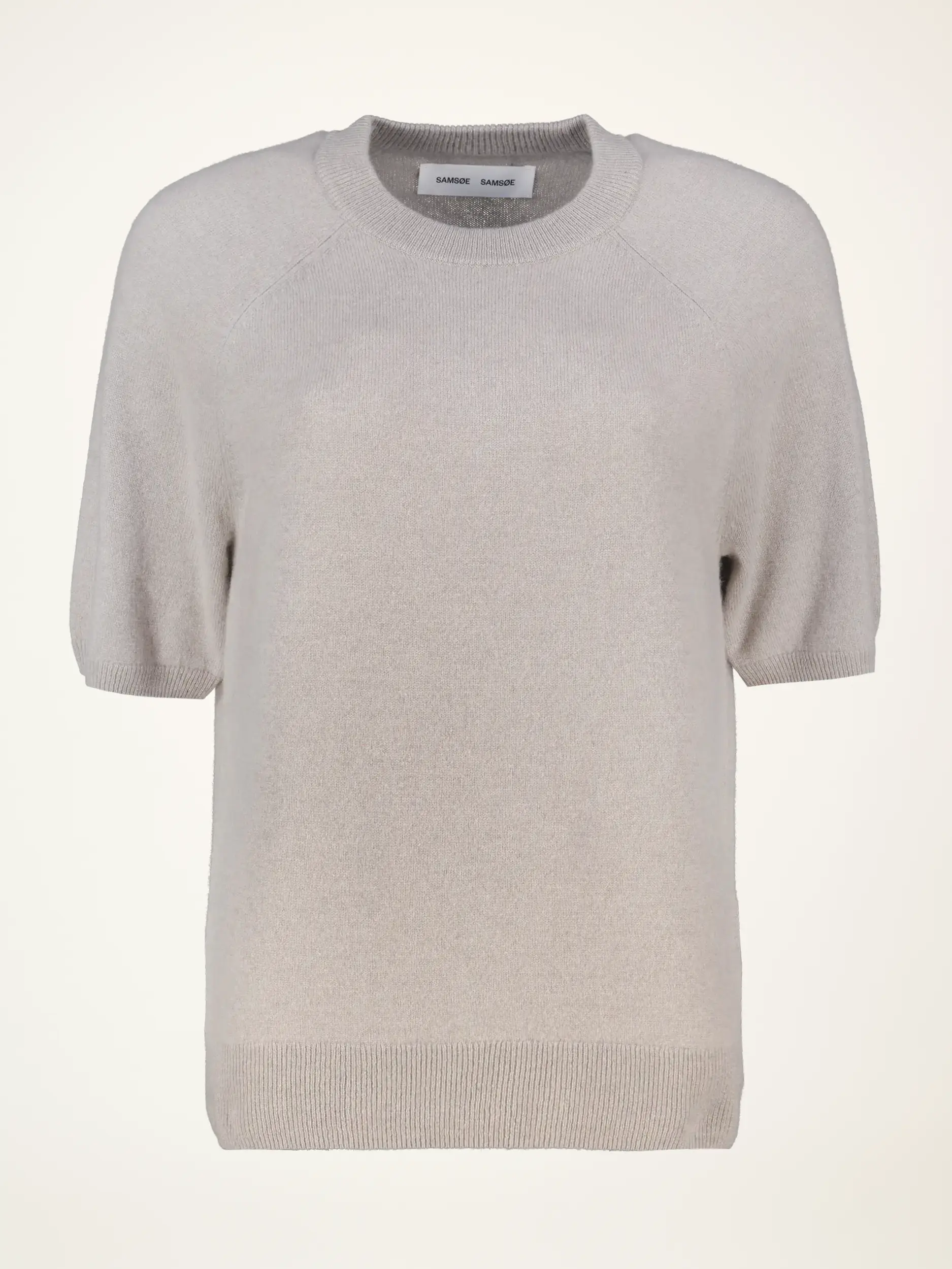 Pullover 'Saboston' aus Cashmere kurzarm - Artikelansicht - Farbe: Grau