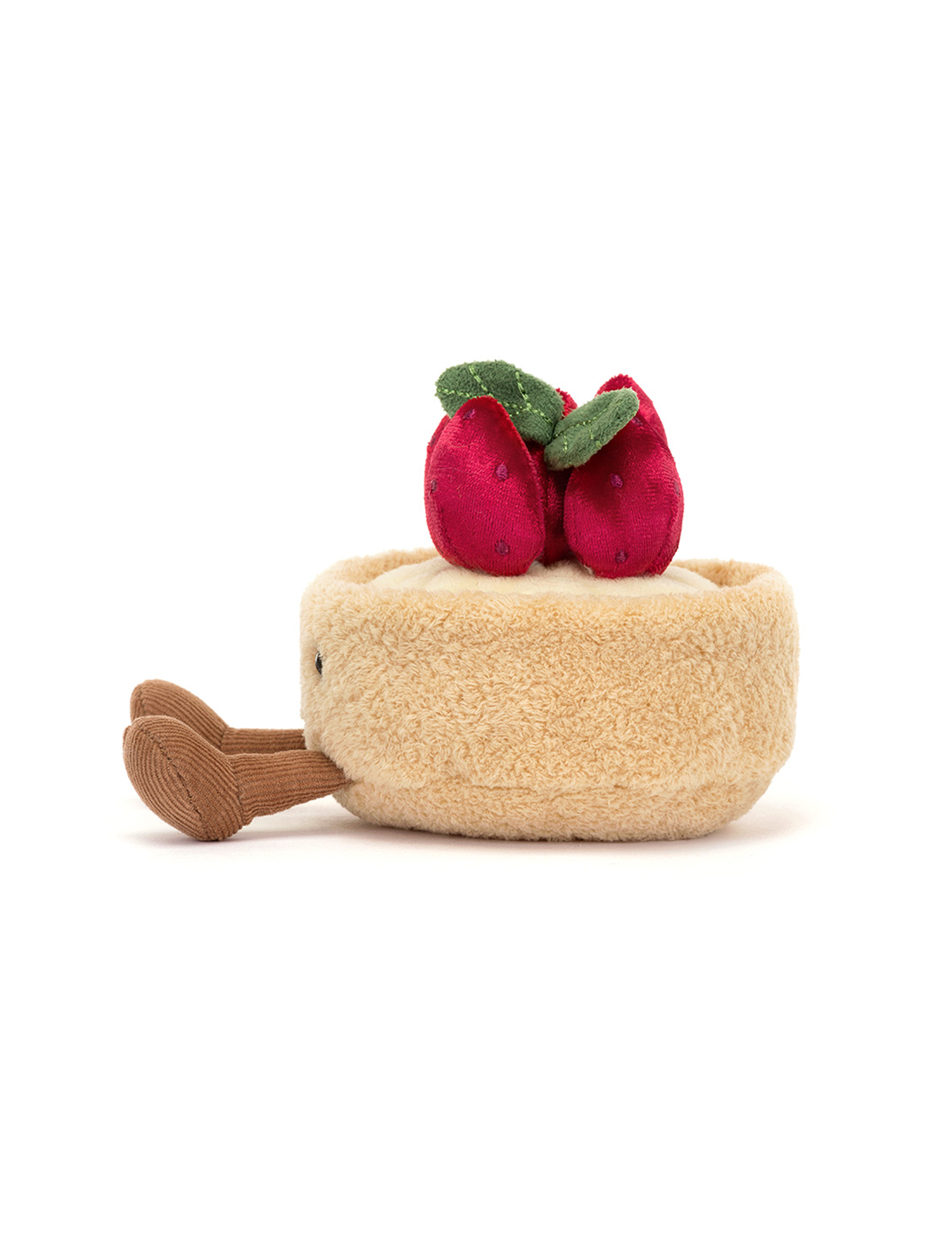 Jellycat-Stofftier 'Amuseables Fleurette Tarte Aux Fraises' - Artikel weitere Detailansicht 1 - Farbe: Beige