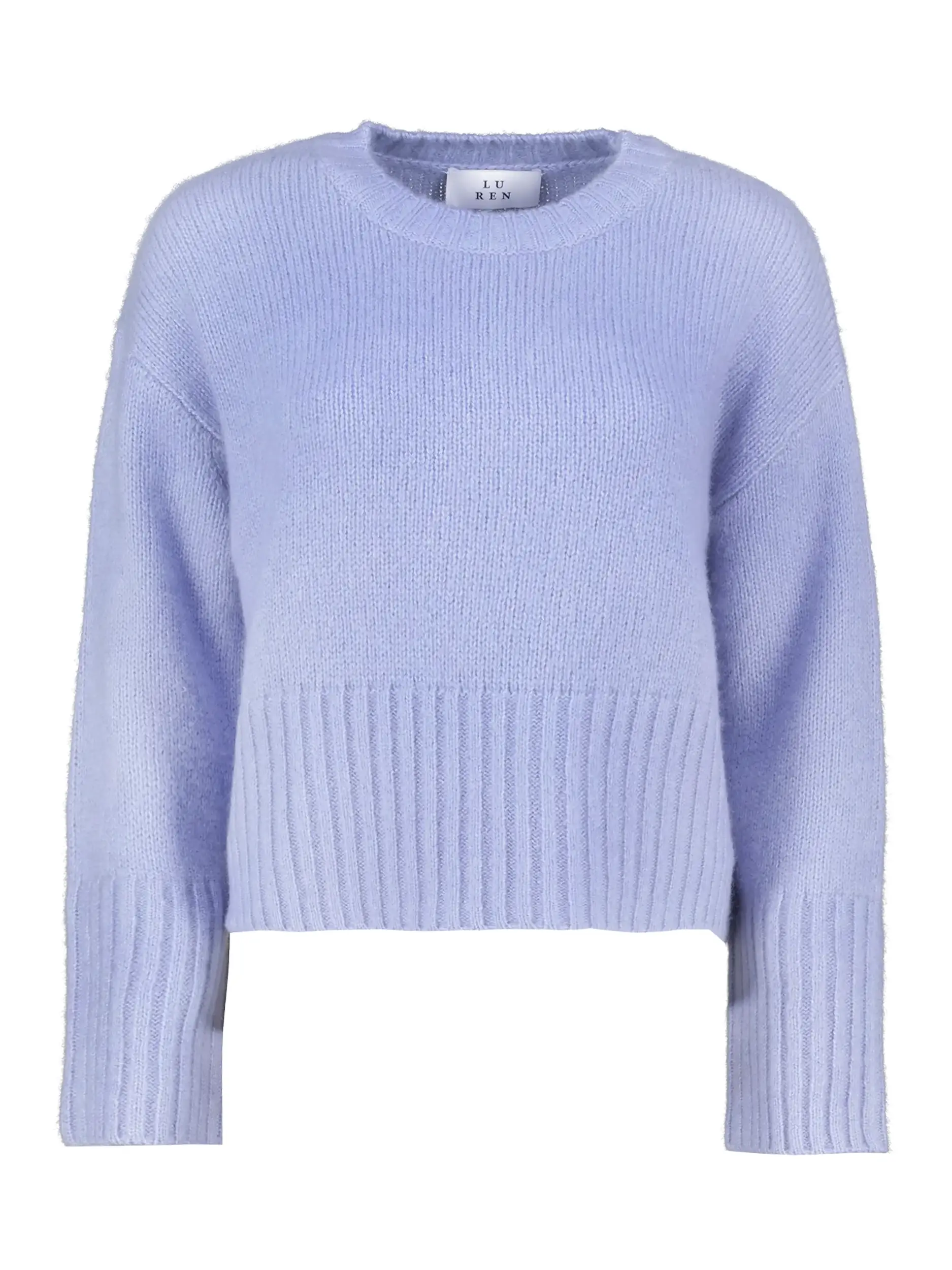 Pullover 'Hagi' aus Kaschmir Seide Mix - Artikel Vorderseite - Farbe: Blau