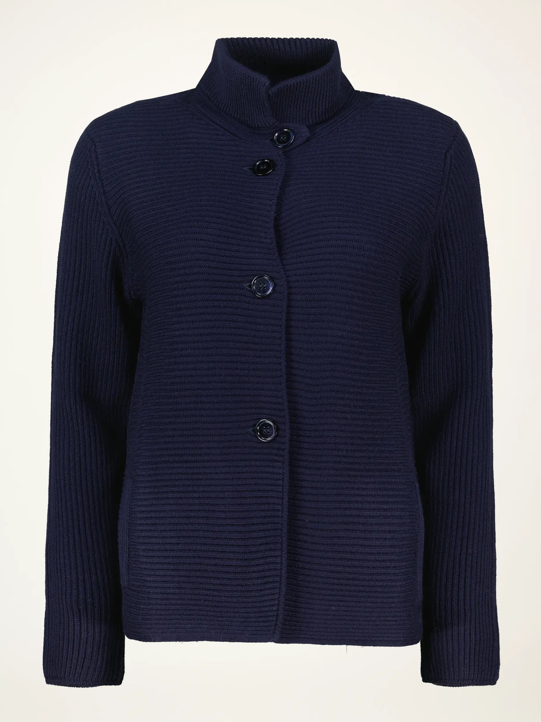 Strickjacke aus Merinowolle langarm - Artikelansicht
