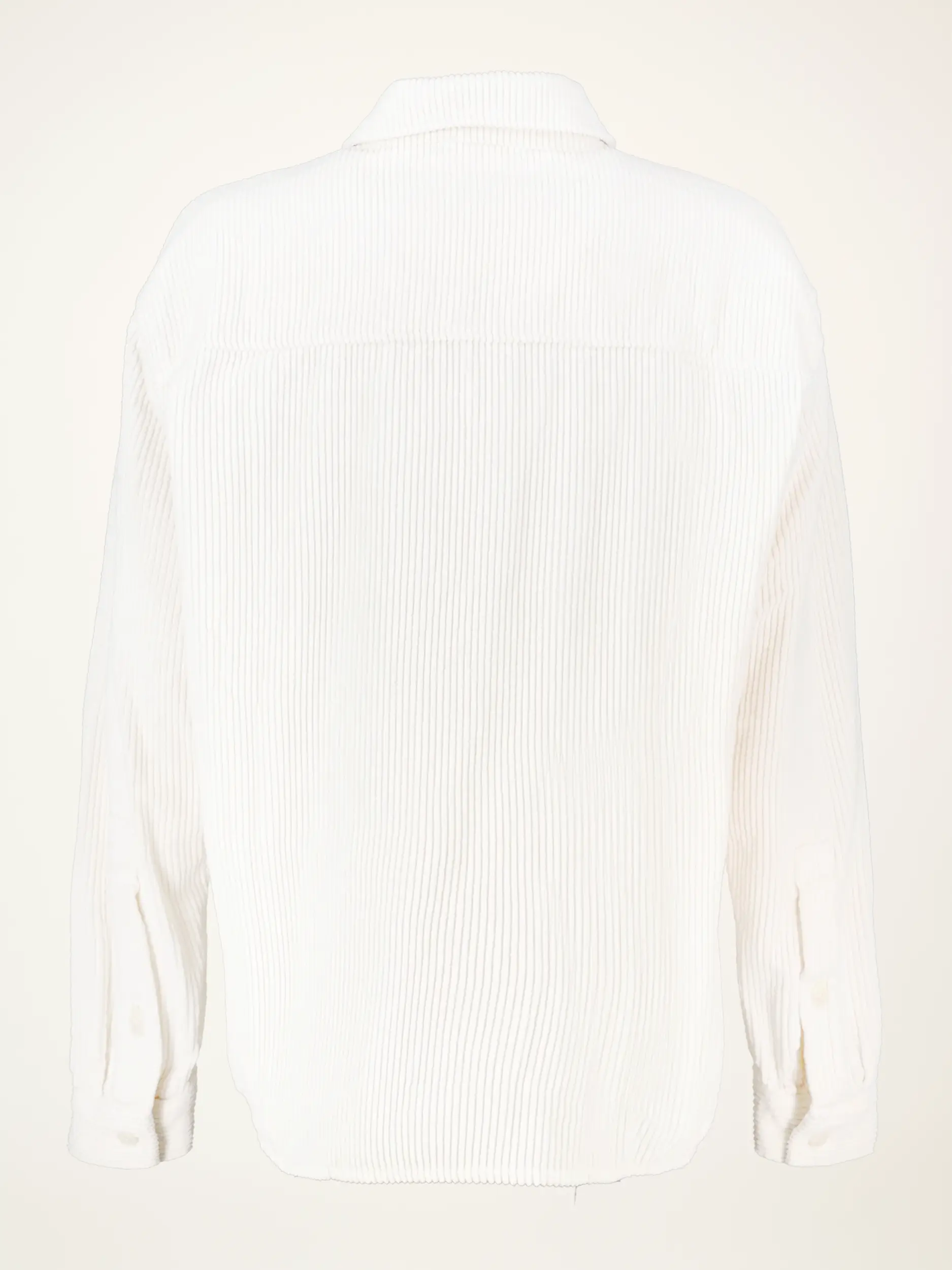 Cordbluse 'Pado' langarm - Artikel Rückseite - Farbe: Creme