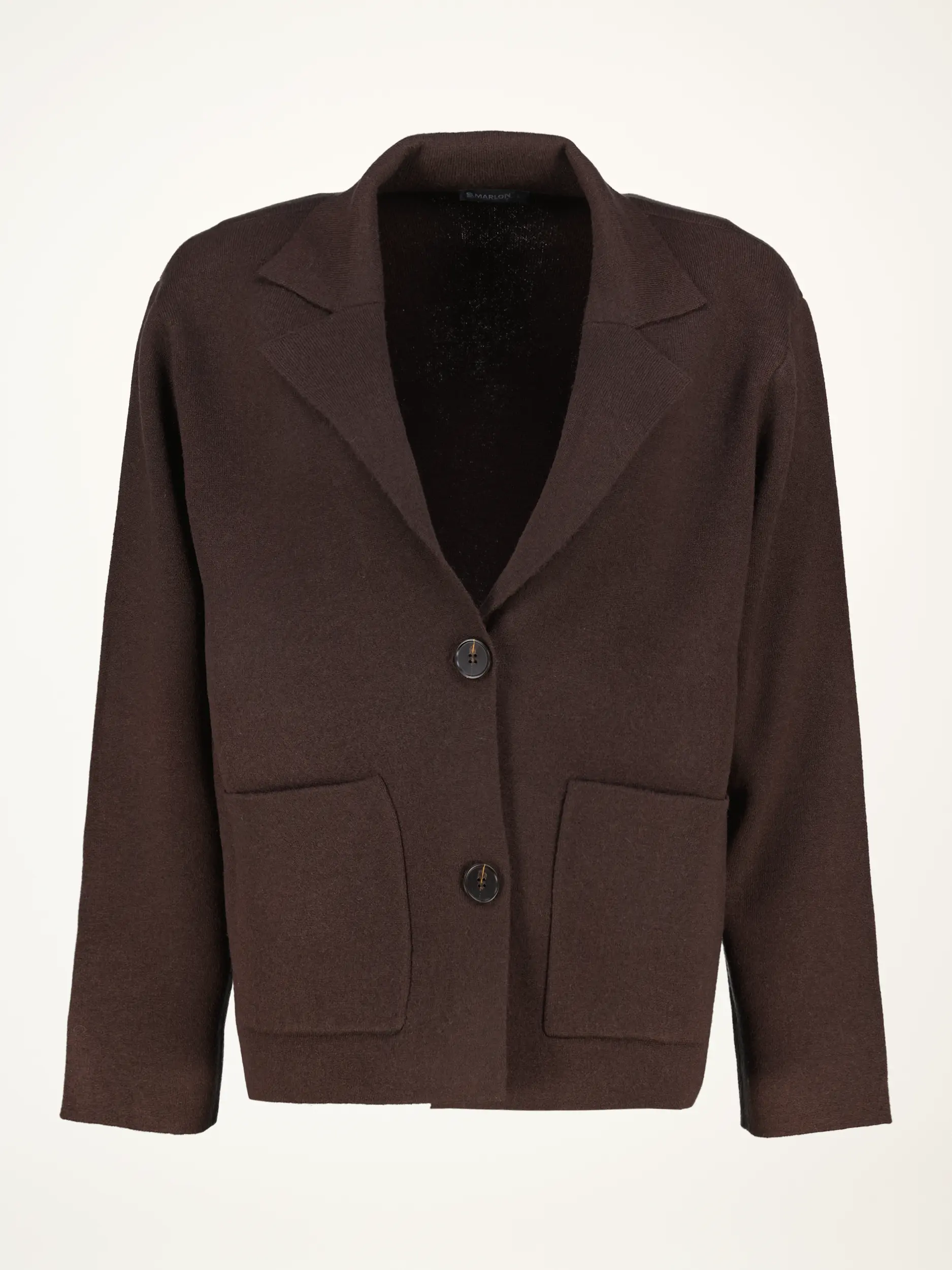 Strickblazer aus Wolle  - Artikelansicht - Farbe: Braun