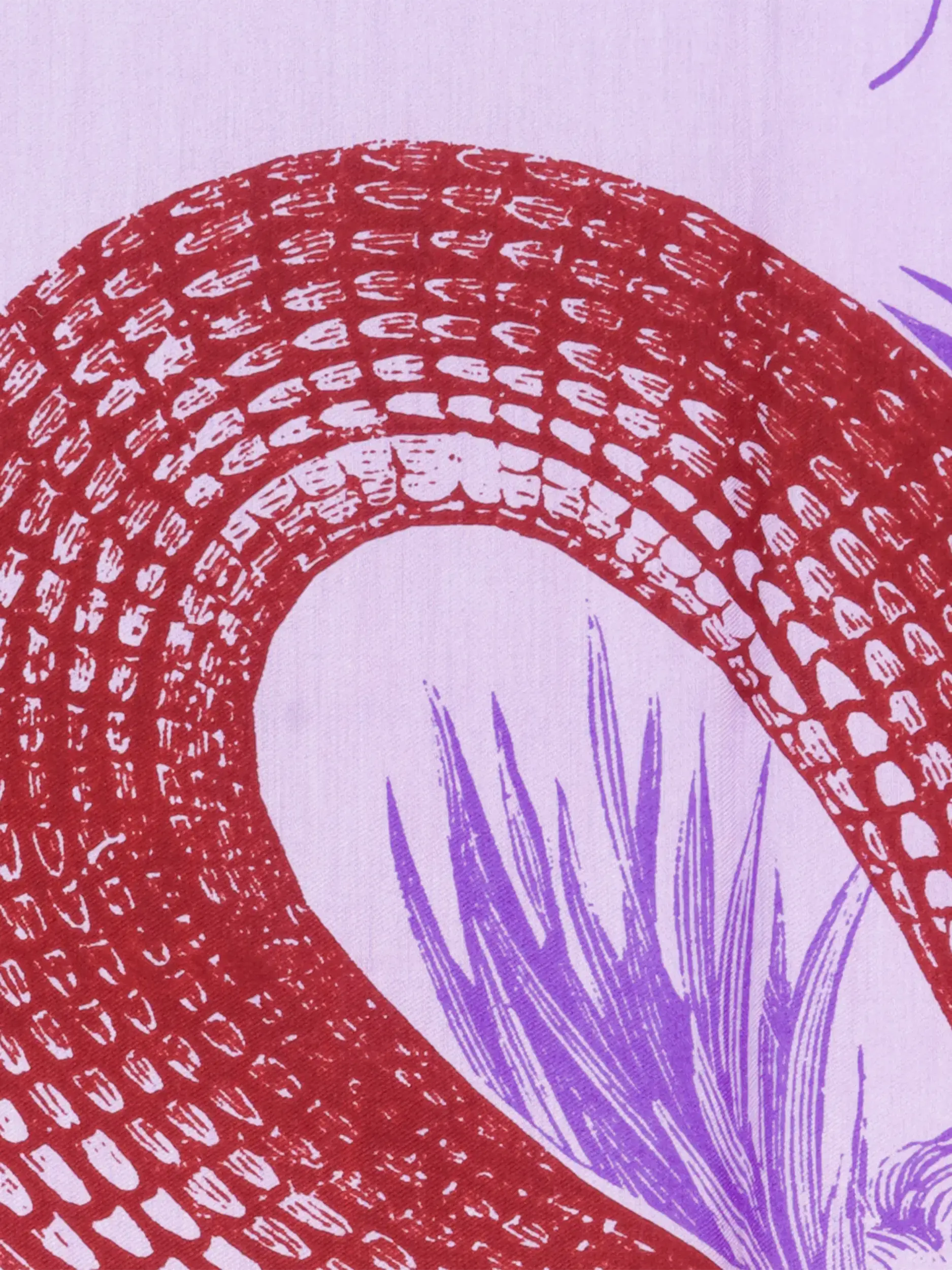 Tuch 'Garden Eden' aus Seide - Artikel weitere Detailansicht 1 - Farbe: Violett