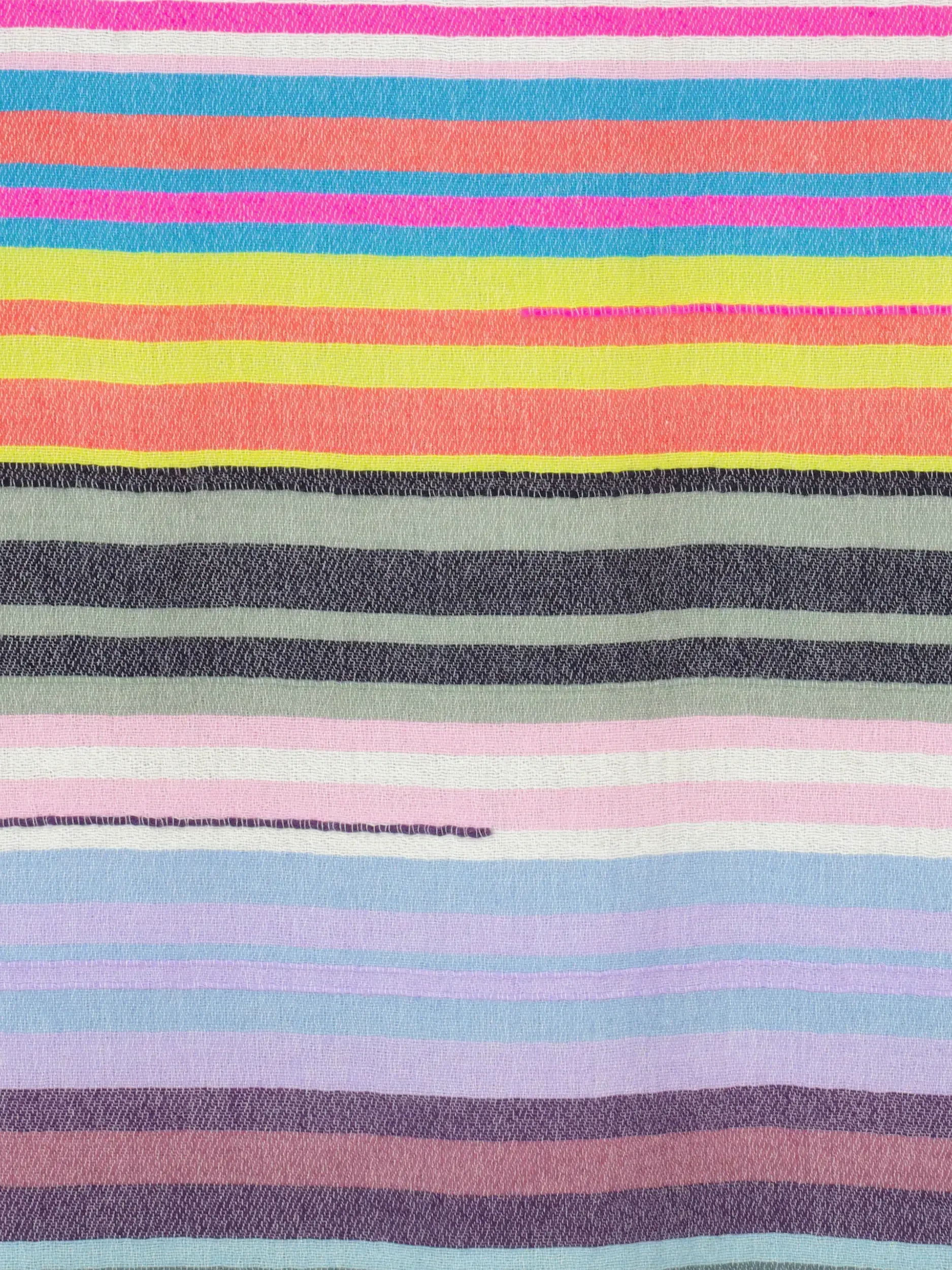 Gestreifter Schal aus Kaschmir - Artikel weitere Detailansicht 1 - Farbe: Rosa&Pink