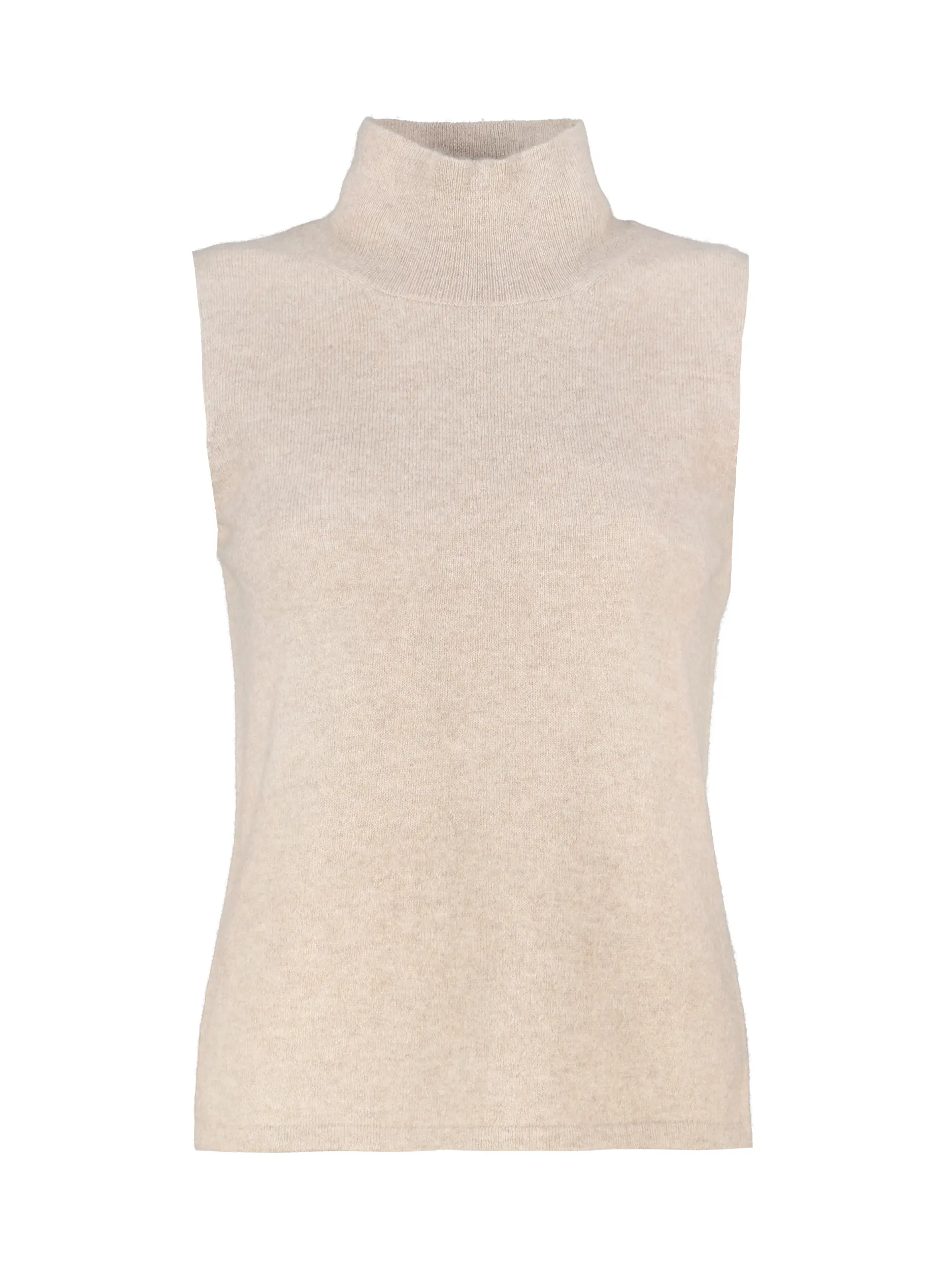 Pullover aus Kaschmir Kurzarm - Artikel Vorderseite - Farbe: Beige