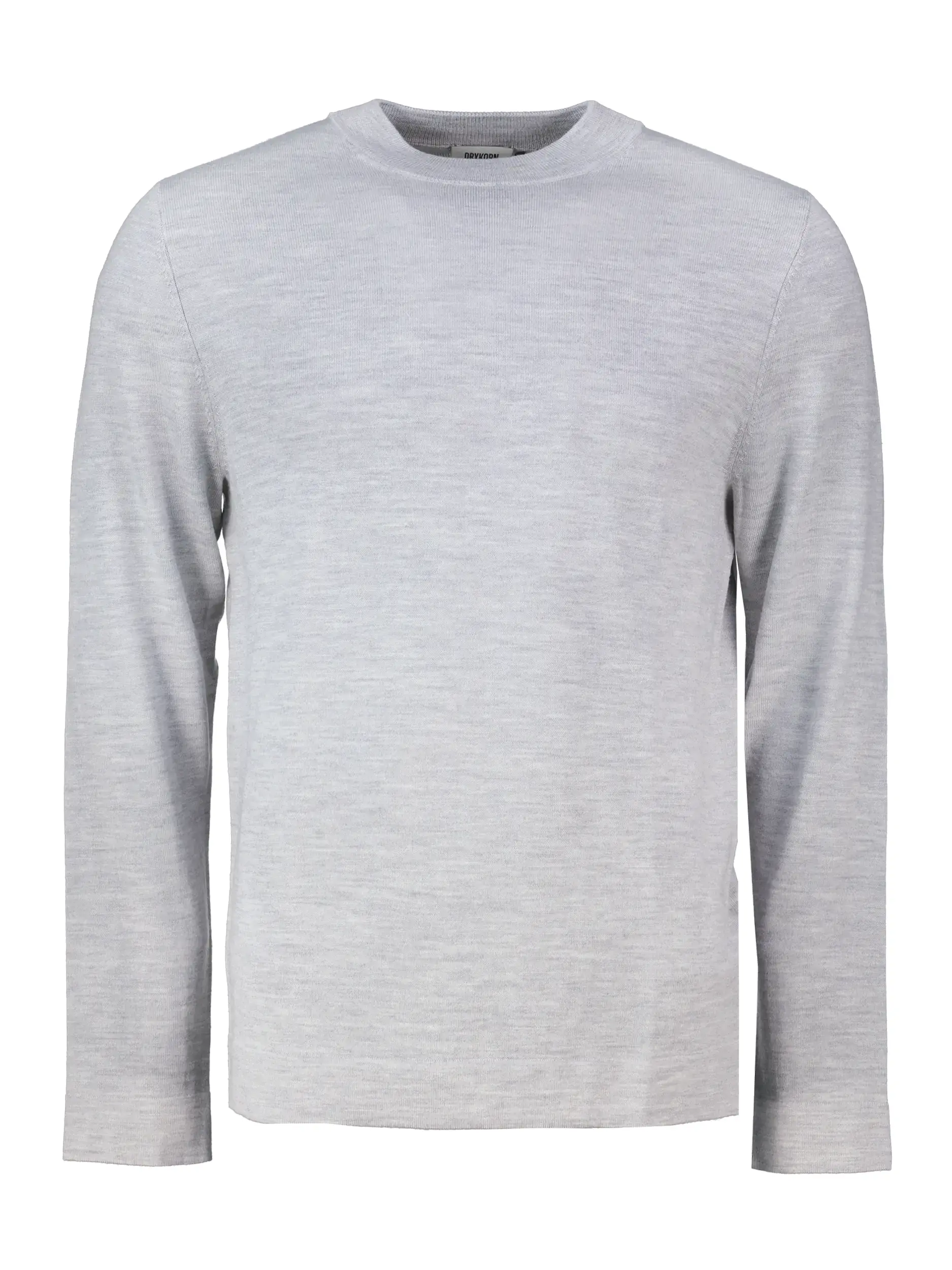 Pullover 'Arwon' aus Schurwolle langarm - Artikel Vorderseite - Farbe: Grau