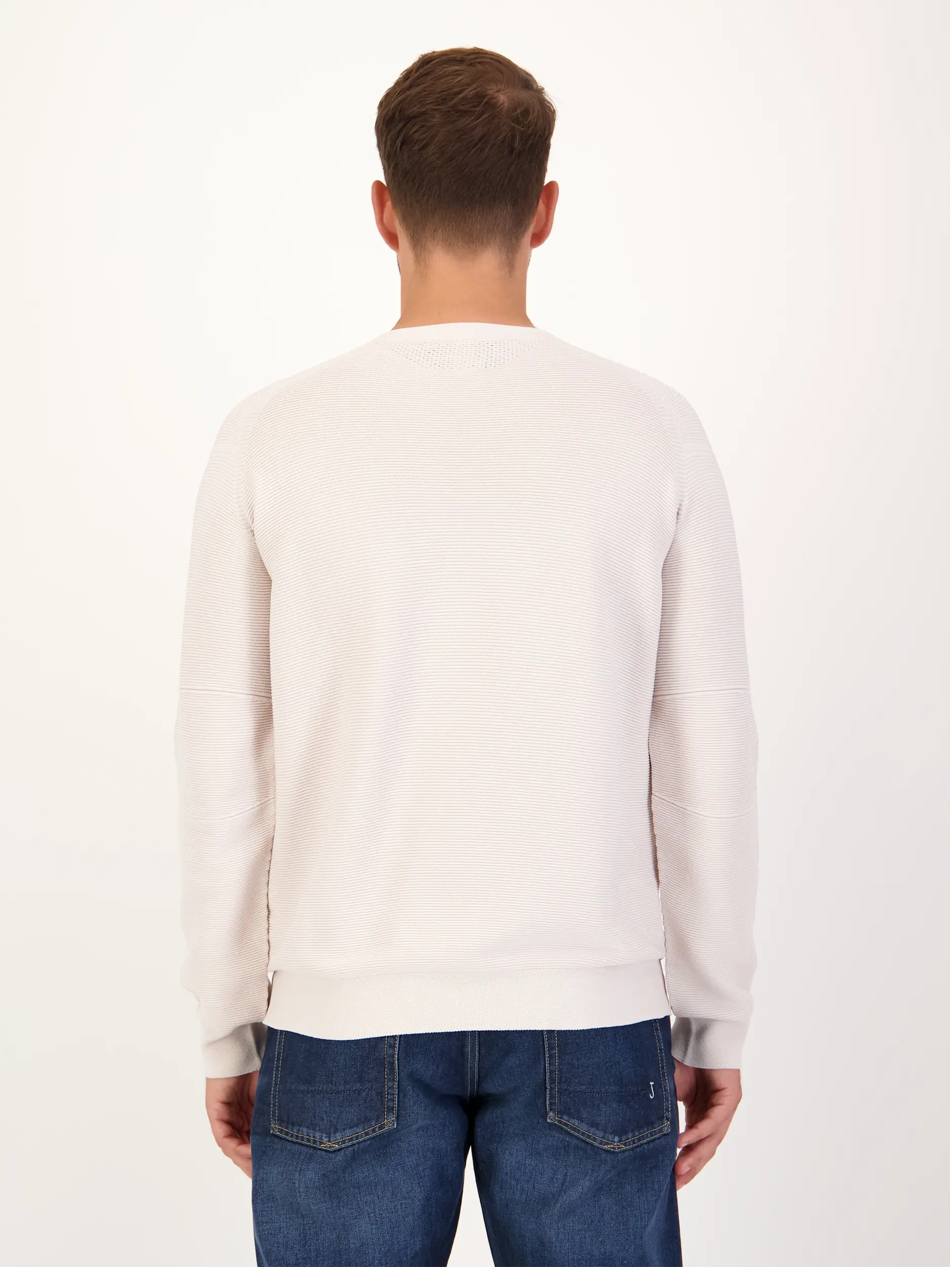 Pullover 'Fosop' - Artikel Rückseite getragen von einem Modell - Farbe: Creme