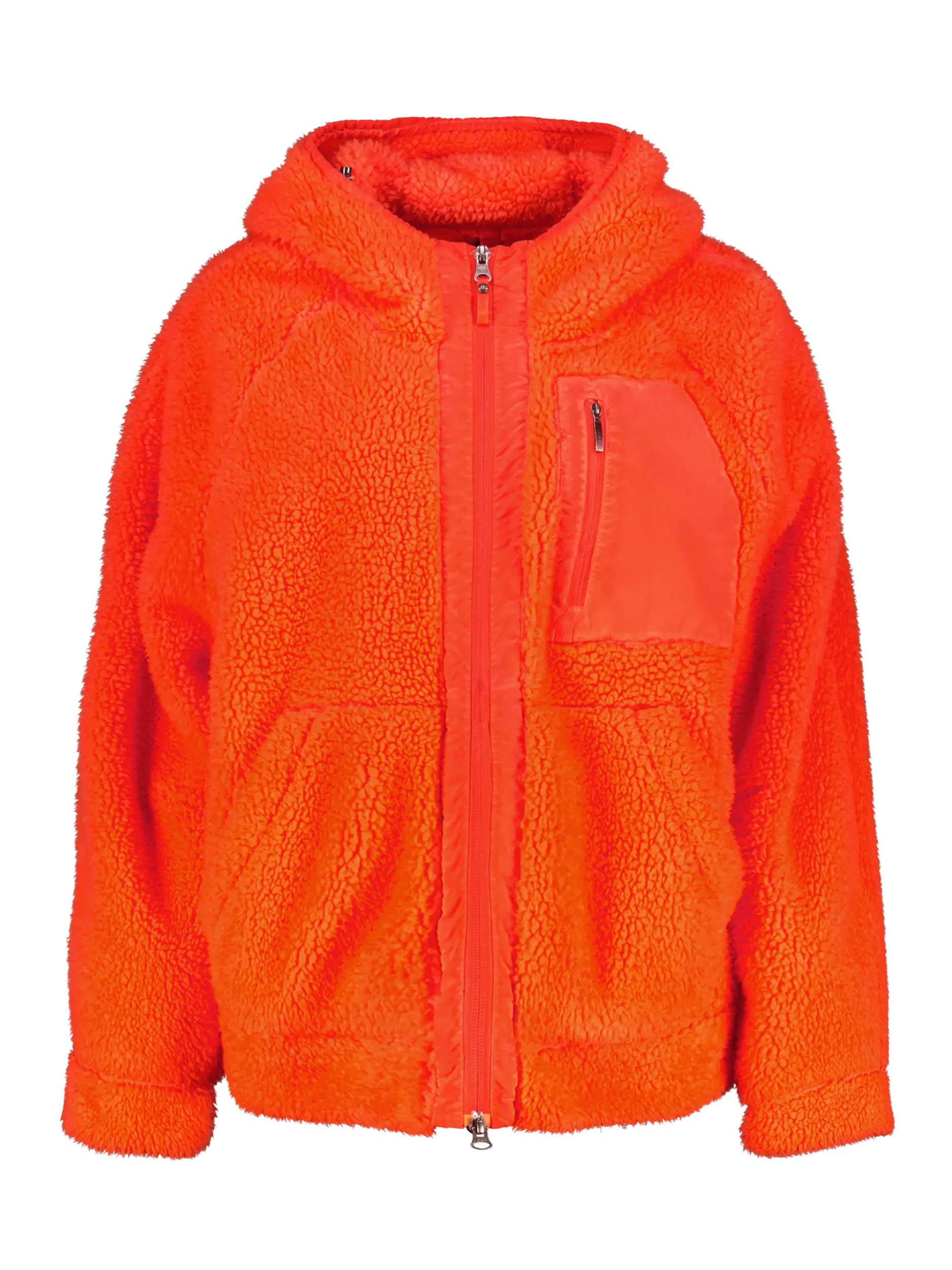 Teddyfelljacke 'Creamy' - Artikel Vorderseite - Farbe: Orange