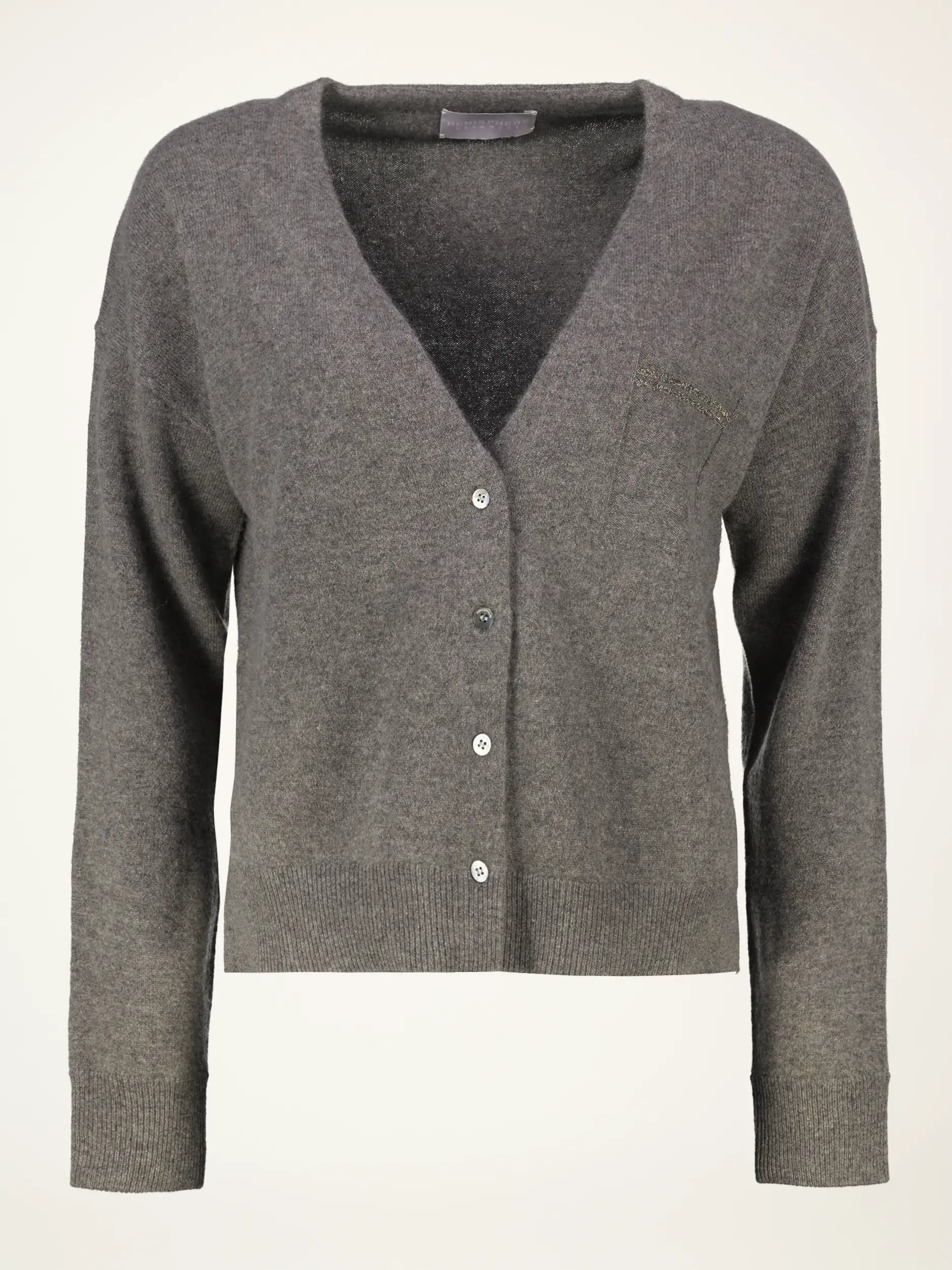 Strickjacke aus Kaschmir - Artikelansicht - Farbe: Grau