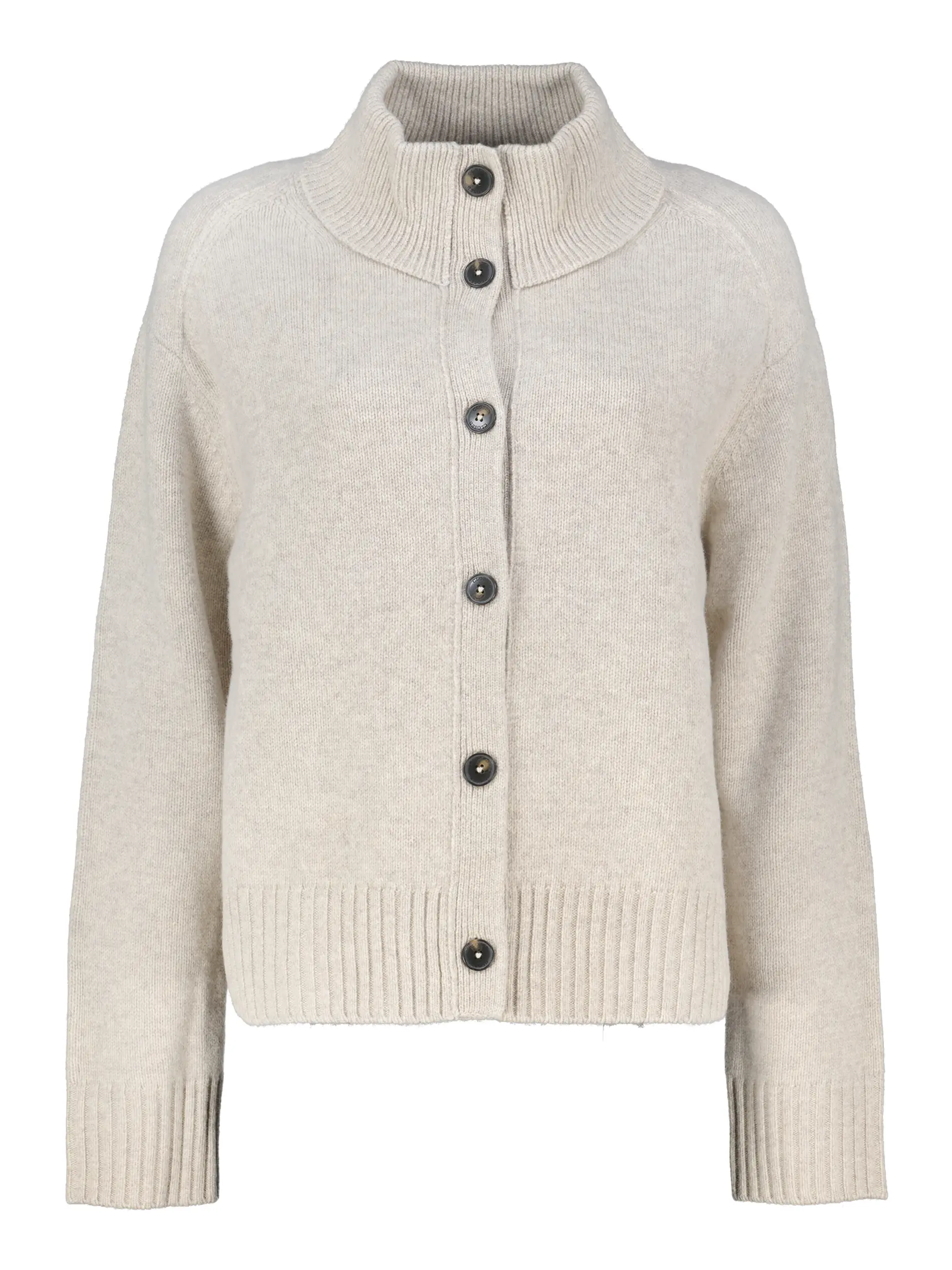 Strickjacke aus Wolle - Artikel Vorderseite - Farbe: Beige