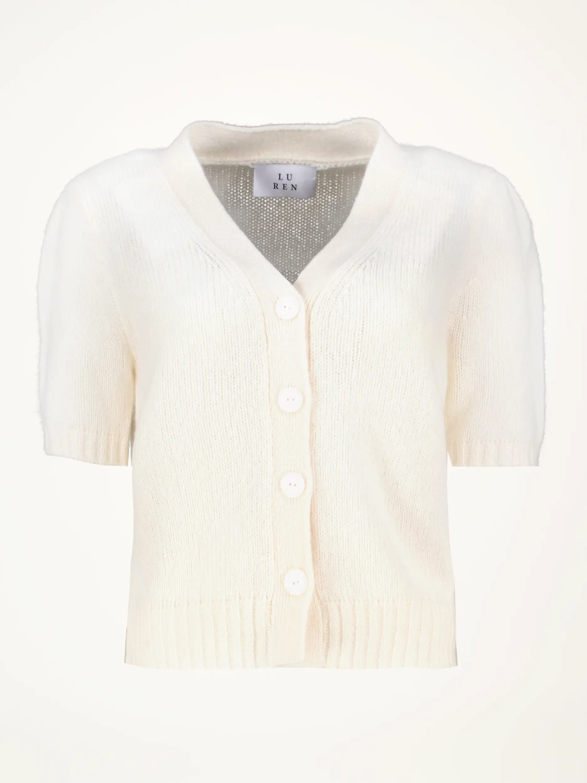 Strickjacke 'Shiso' aus Kaschmir Seide Mix - Artikelansicht - Farbe: Creme