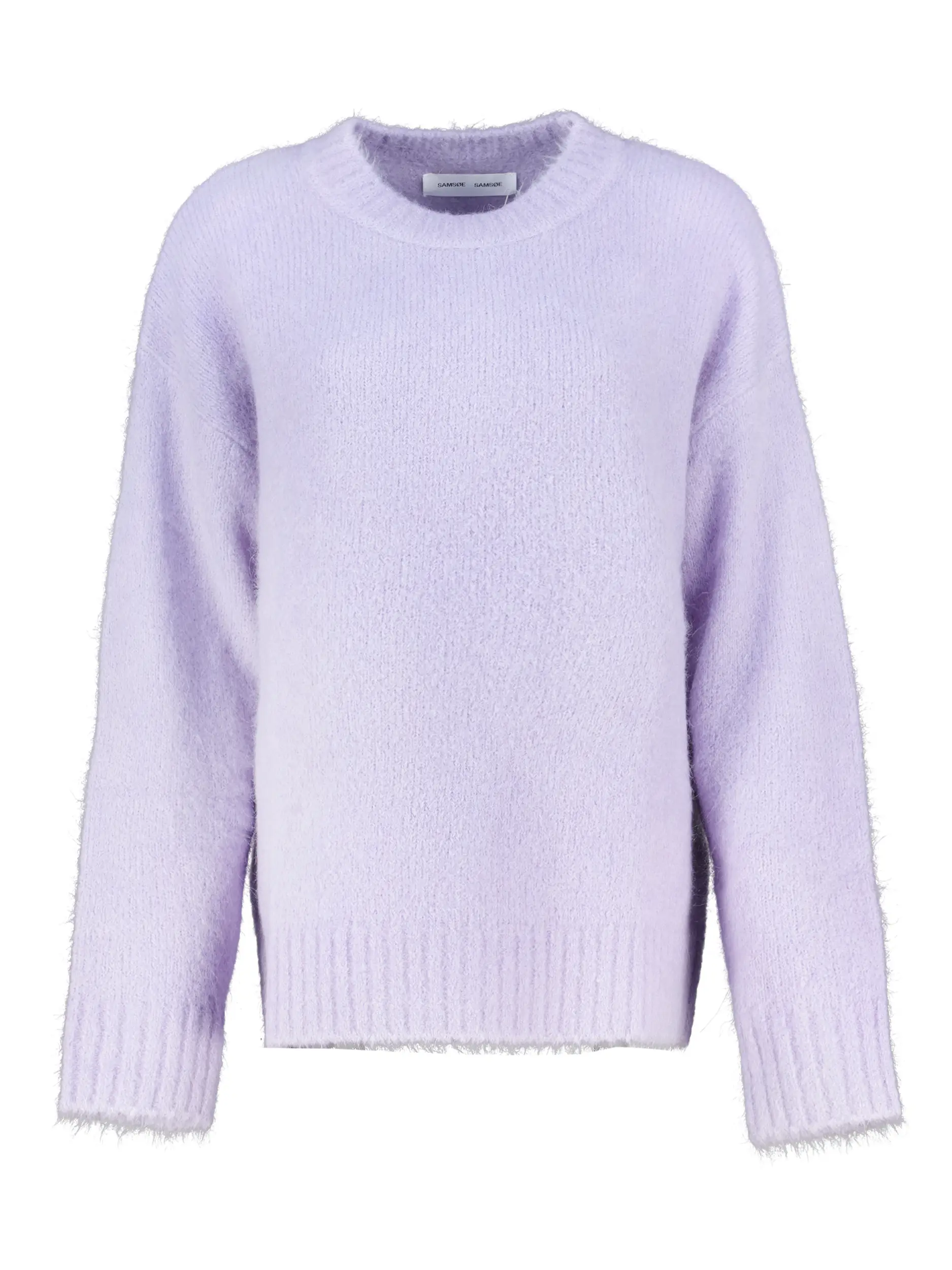 Pullover 'Sajeanne' aus Alpaka-Mix langarm - Artikel Vorderseite - Farbe: Violett