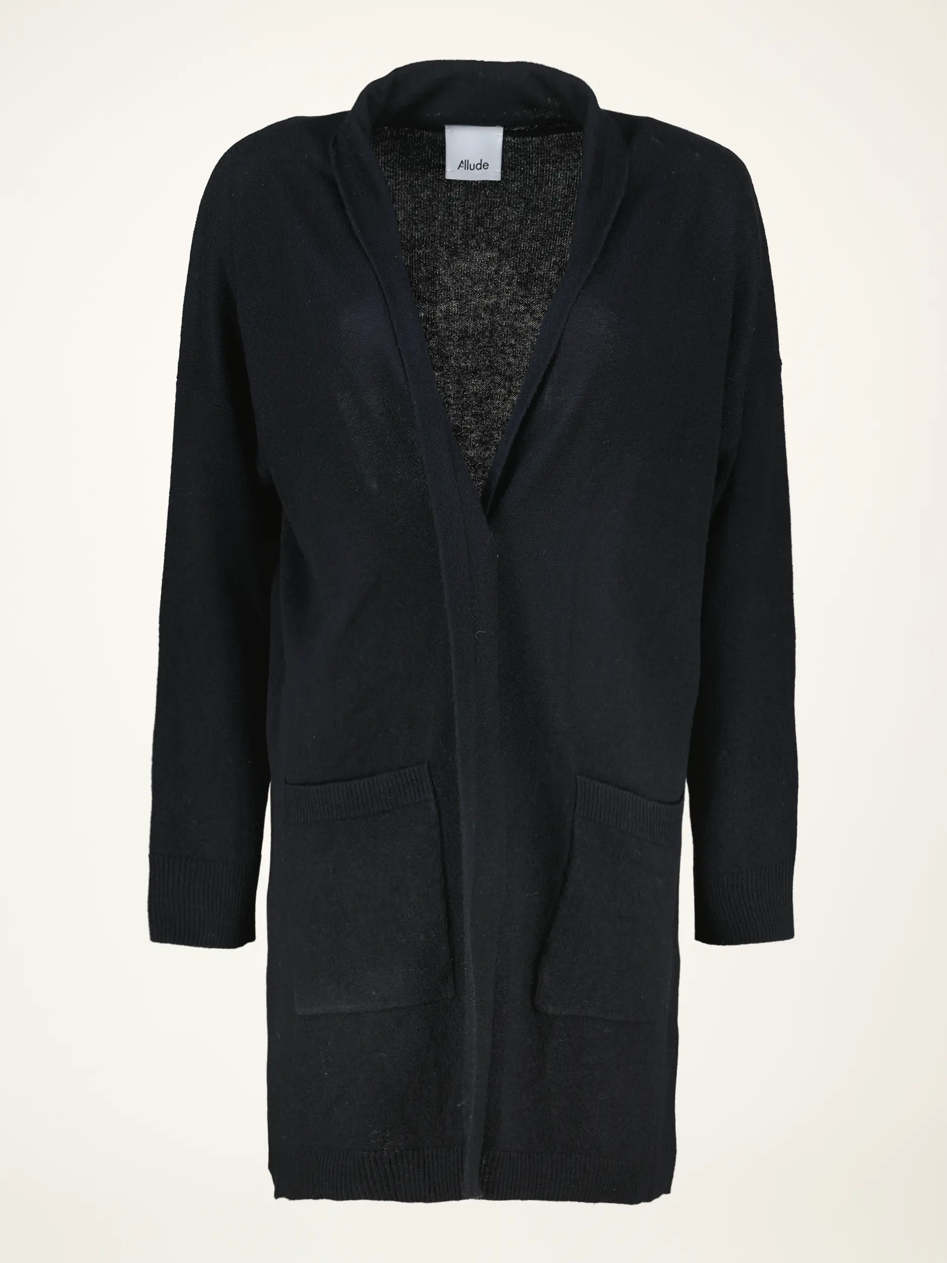 Strickjacke aus Wolle - Artikelansicht - Farbe: Schwarz Strickjacke aus Wolle - Artikelansicht - Farbe: Schwarz