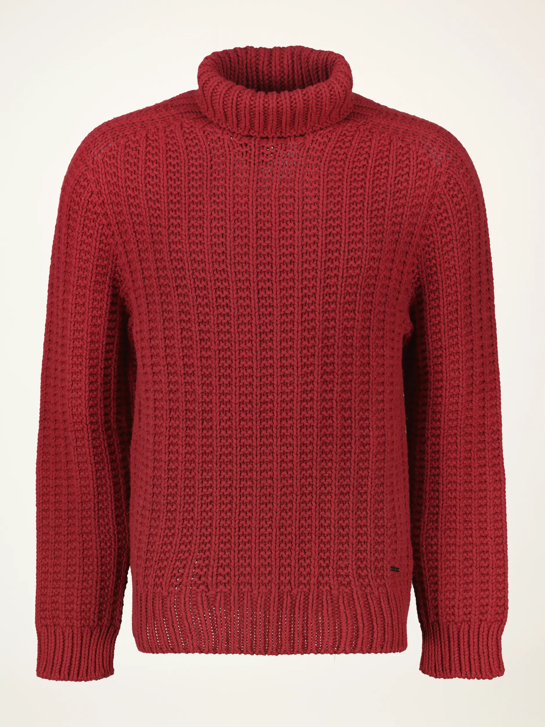 Rollkragenpullover 'Finar' aus Woll-Mix langarm - Artikelansicht - Farbe: Rot
