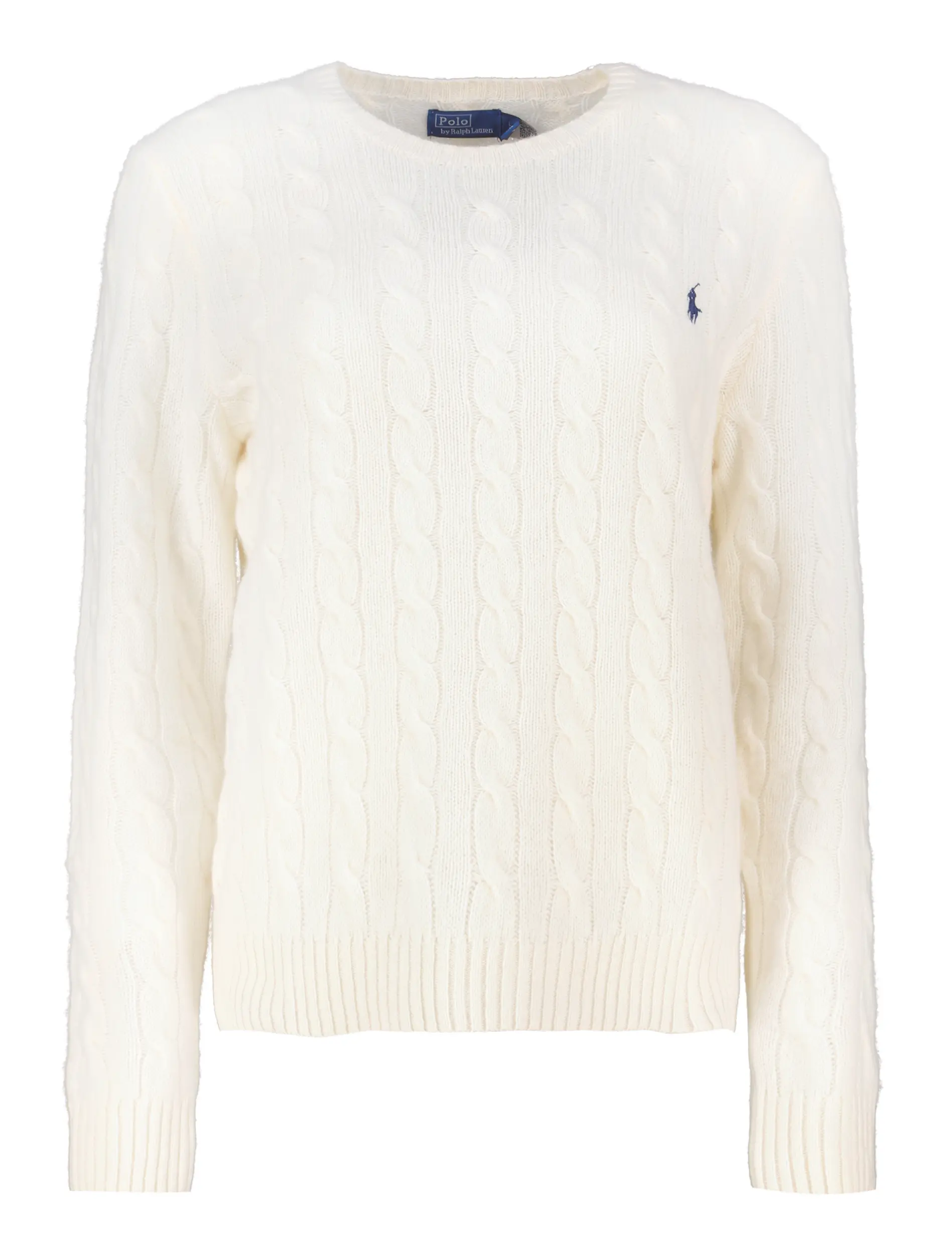 Pullover mit Zopfmuster - Artikel Vorderseite - Farbe: Creme