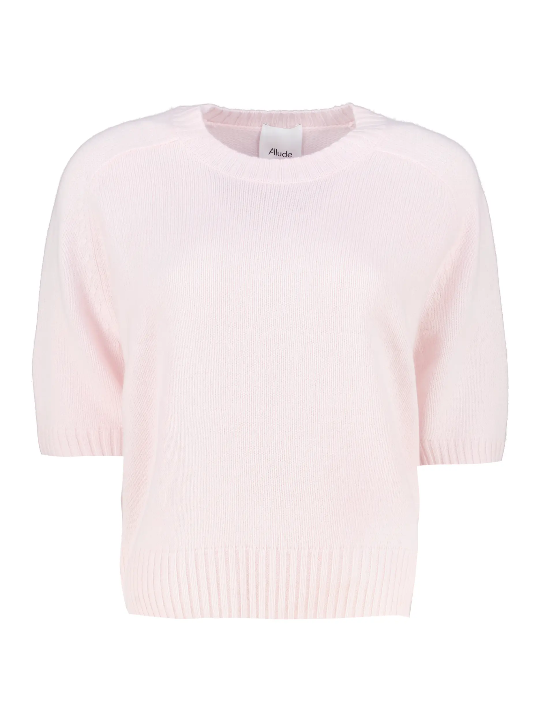 Pullover aus Kaschmir kurzarm - Artikel Vorderseite - Farbe: Rosa&Pink