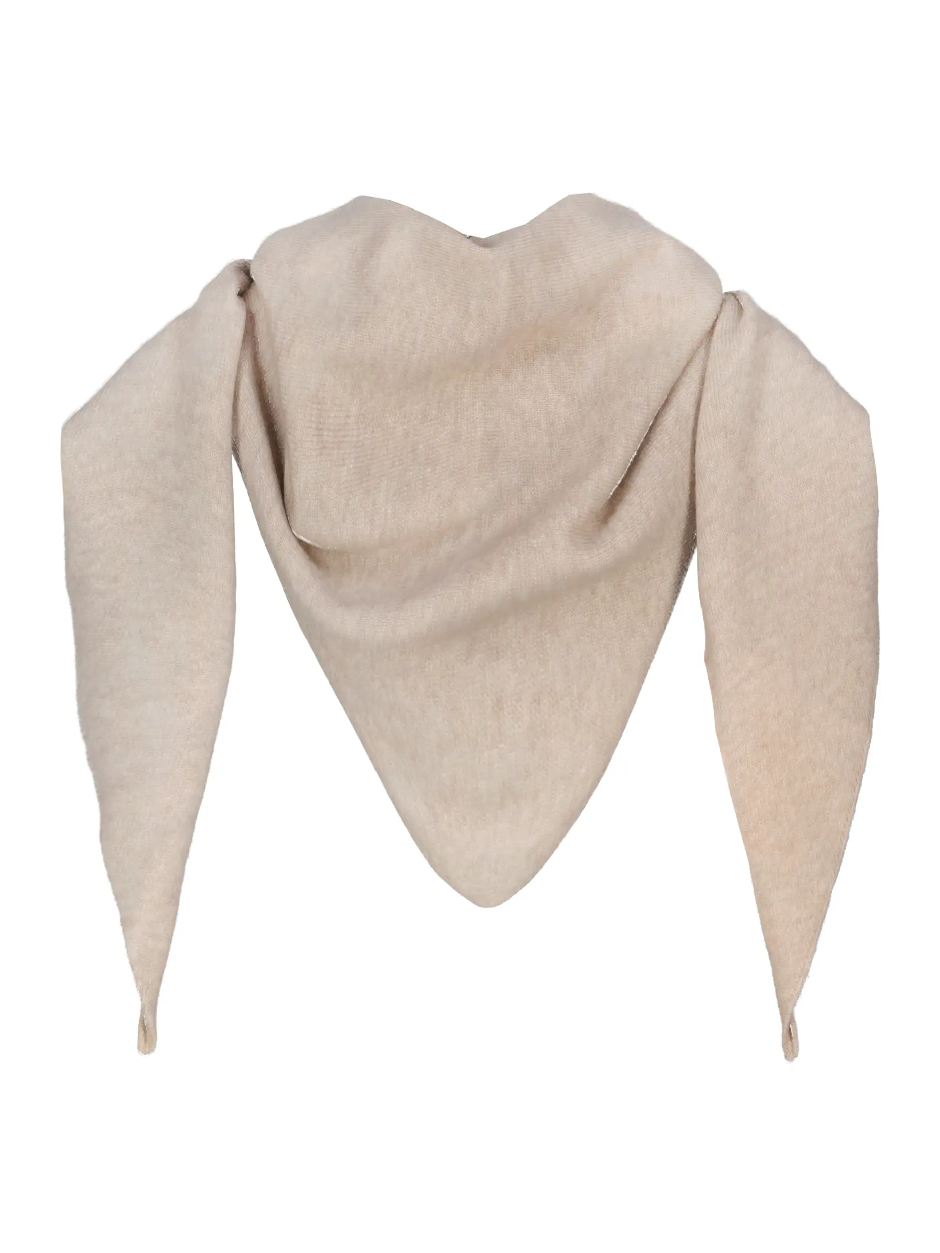 Dreieckstuch aus Kaschmir - Artikel Vorderseite - Farbe: Beige