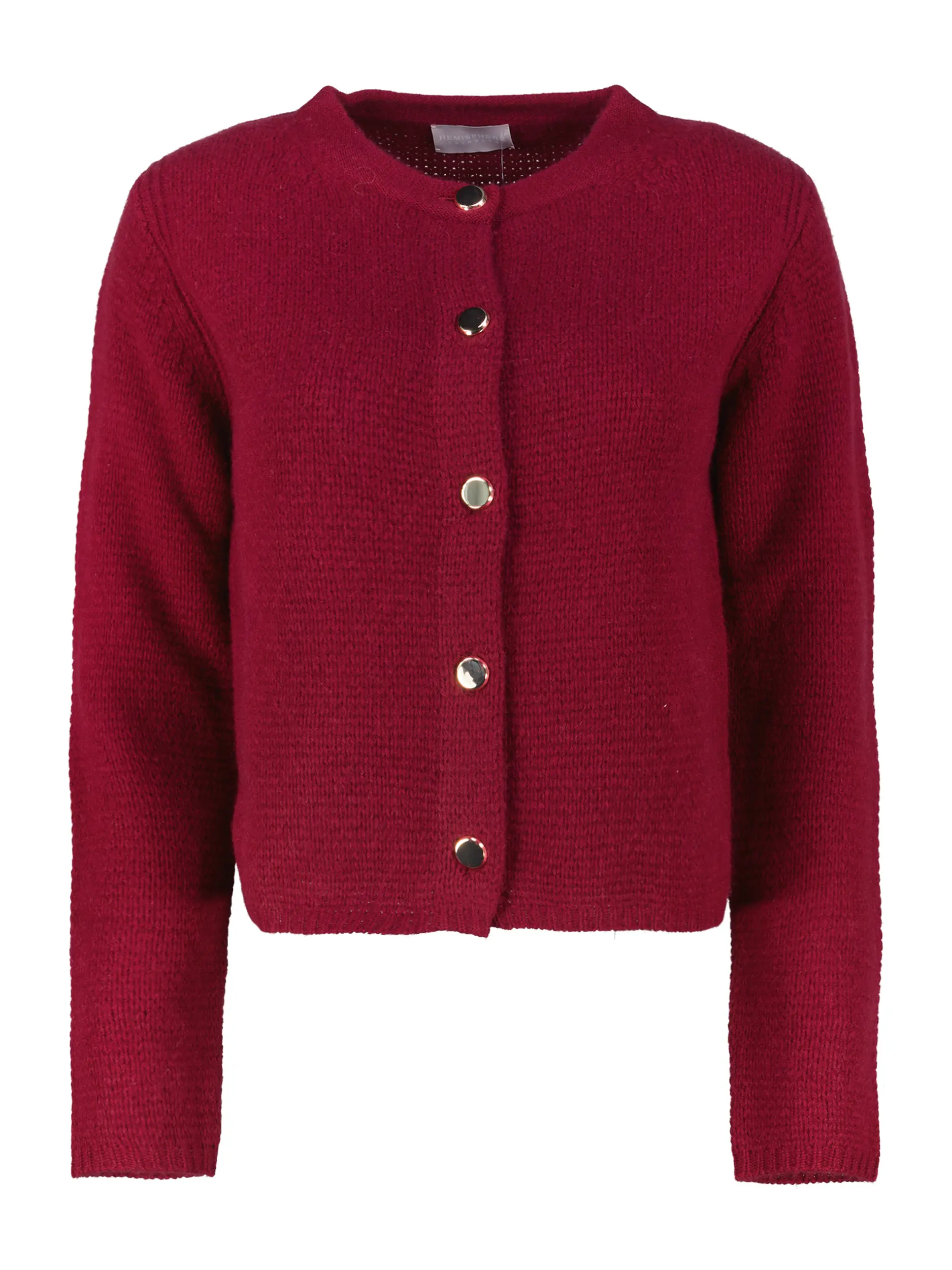 Strickjacke aus Kaschmir - Artikel Vorderseite - Farbe: Rot