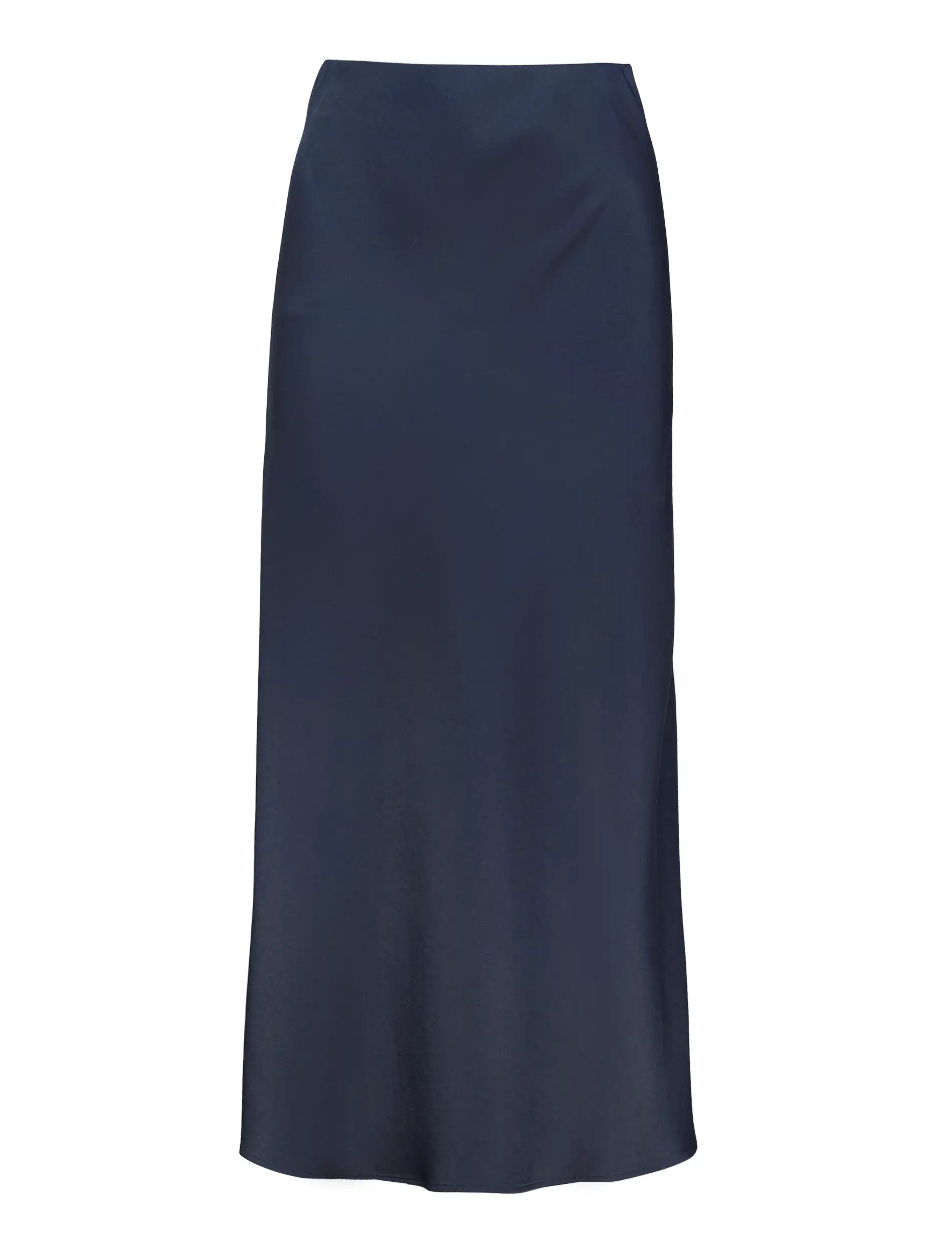 Midi Satinrock 'Ura' - Artikel Vorderseite - Farbe: Blau