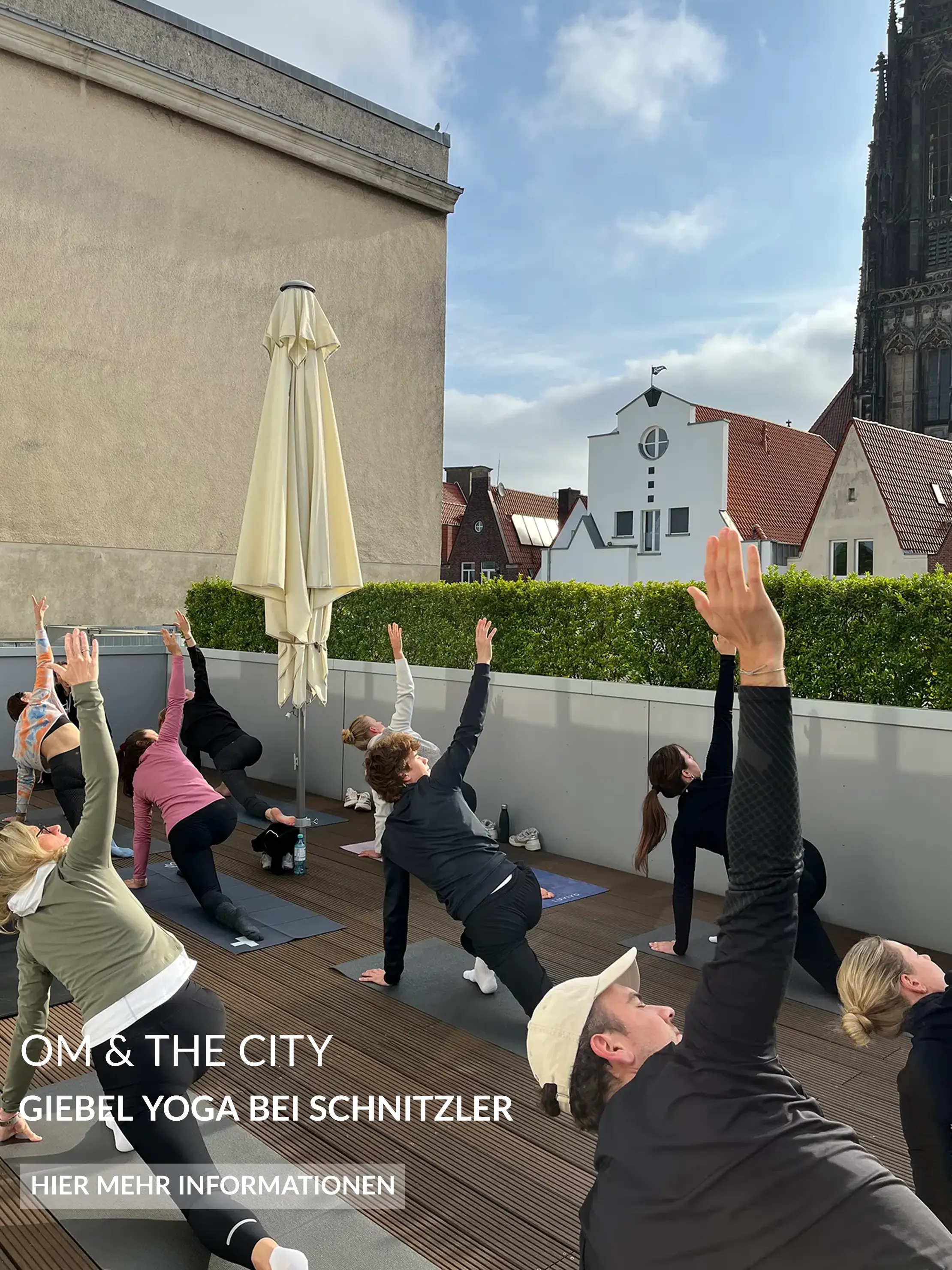 Hier Schnitzler und Strong Partners Rooftop Yoga Pressemitteilung anzeigen lassen