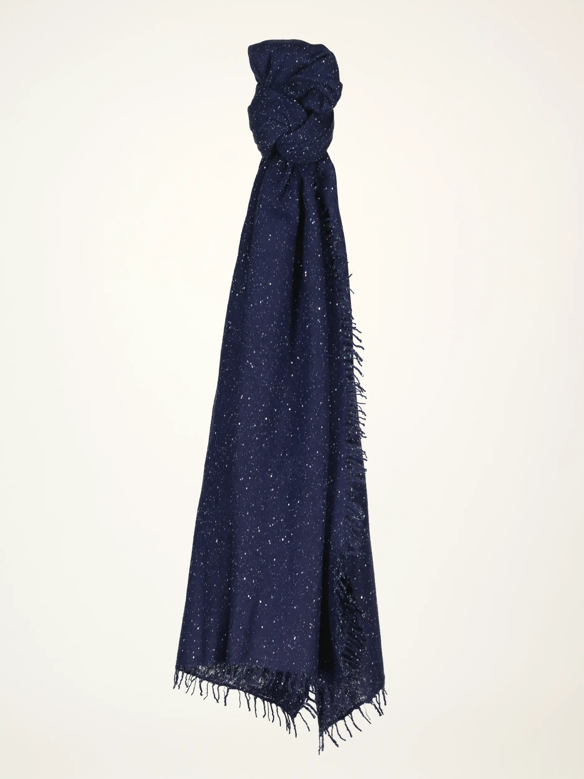 Schal mit Glitzerpailetten aus Kaschmir-Mix - Artikelansicht - Farbe: Blau