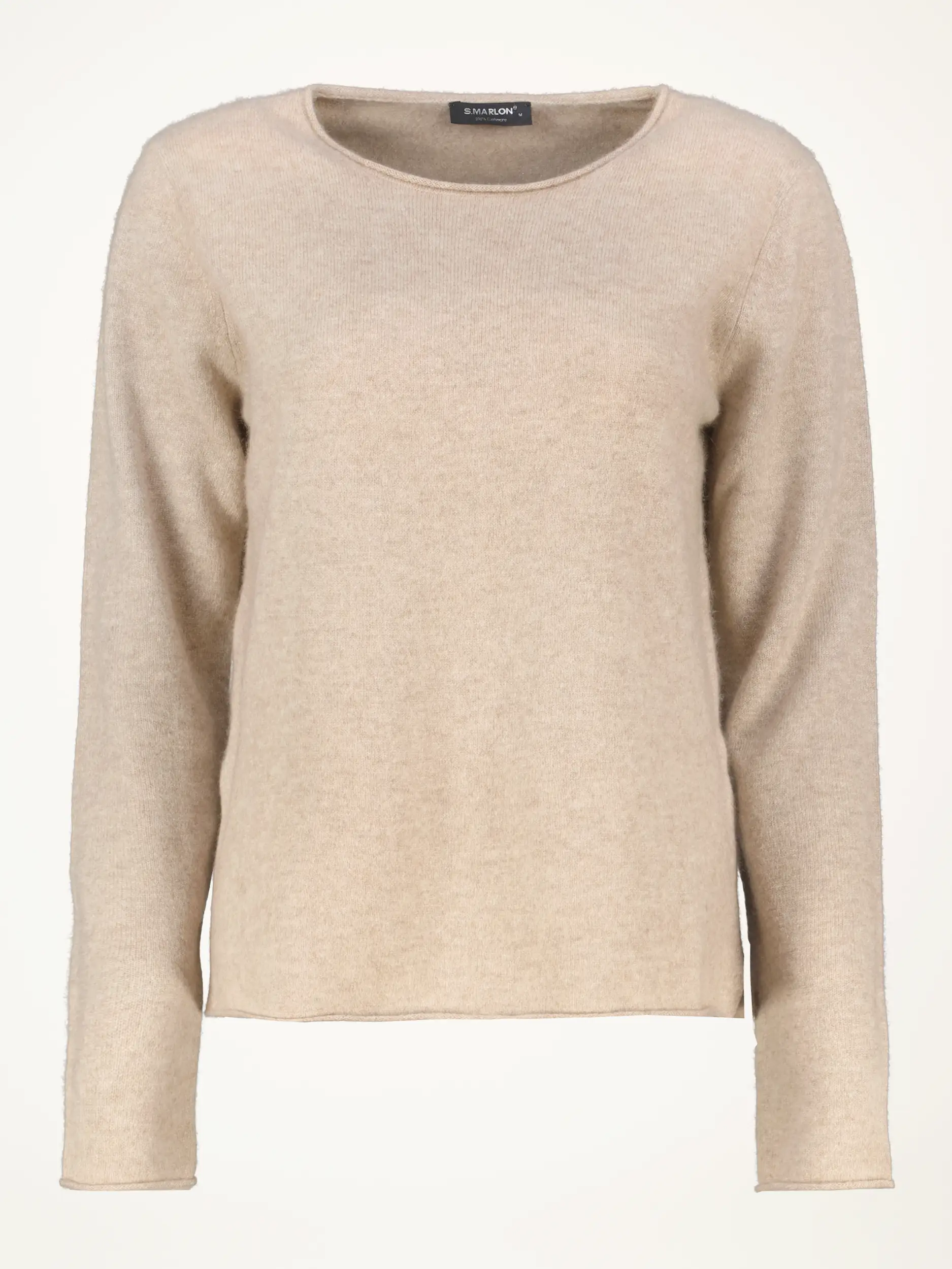Pullover aus Kaschmir langarm - Artikelansicht - Farbe: Beige