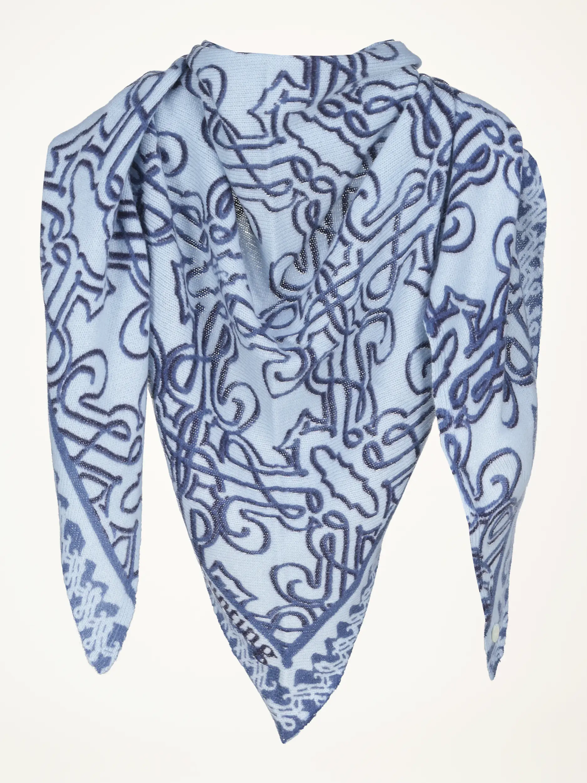 Tuch 'Seal' aus Kaschmir  - Artikelansicht - Farbe: Blau