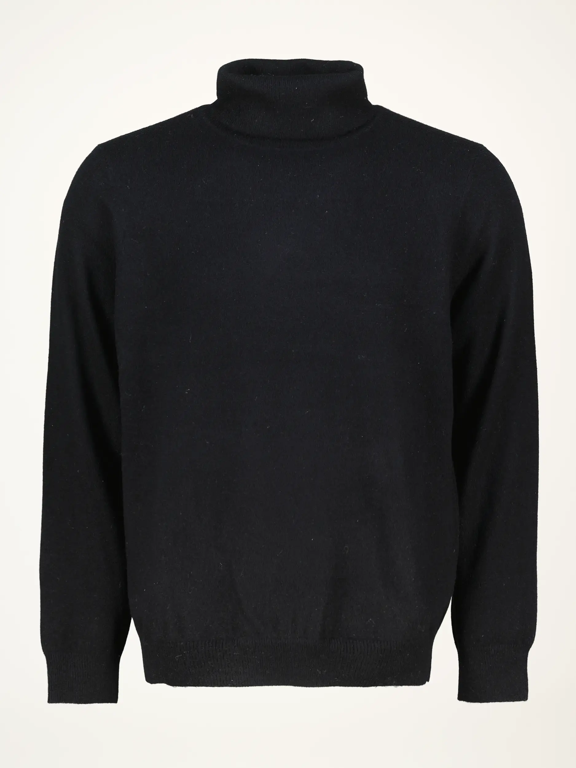Rollkragenpullover aus Kaschmir langarm - Artikelansicht - Farbe: Schwarz